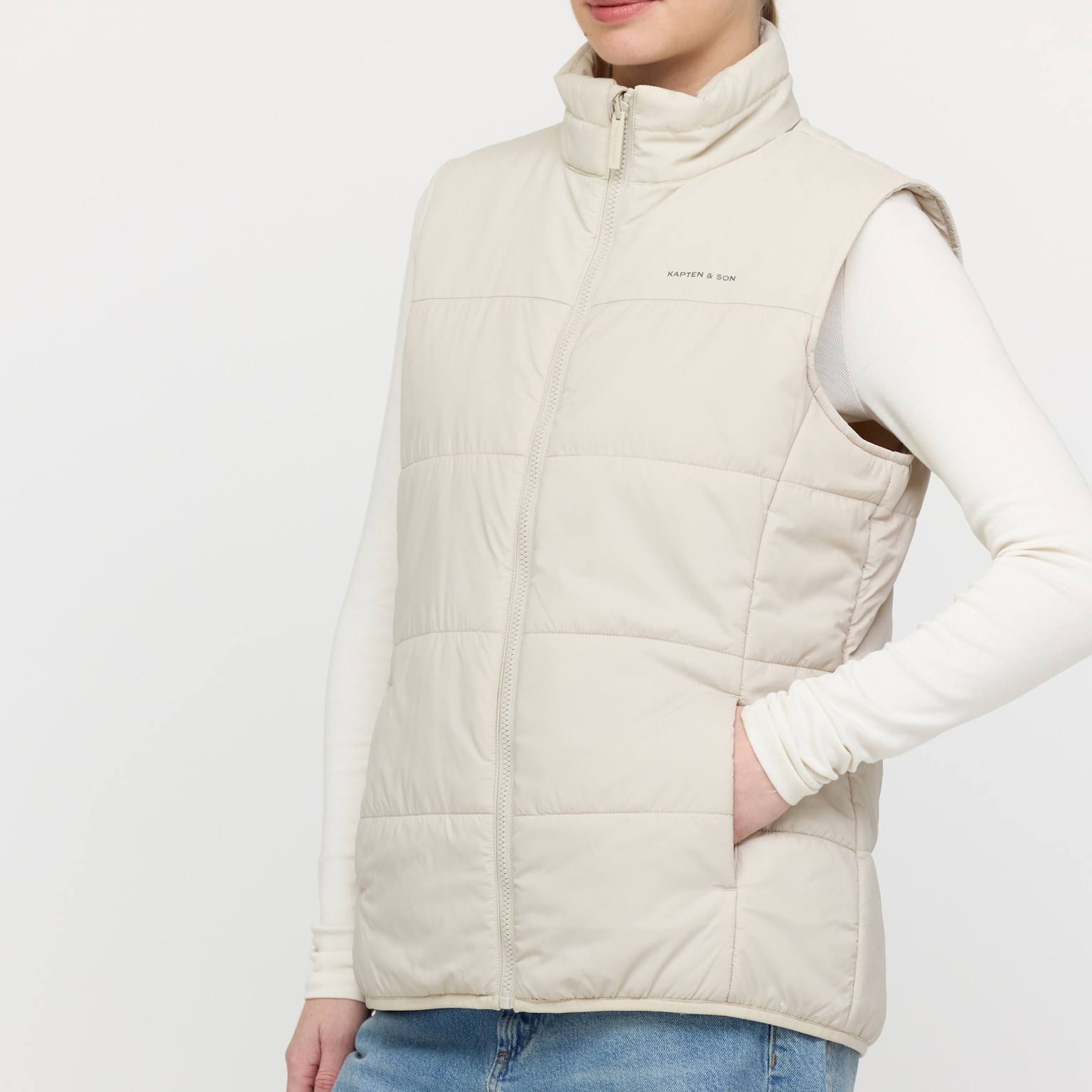 Light Puffer Vest, Light Puffer Vest Sandstone, Sandstone, Afbeelding 5 van 8
