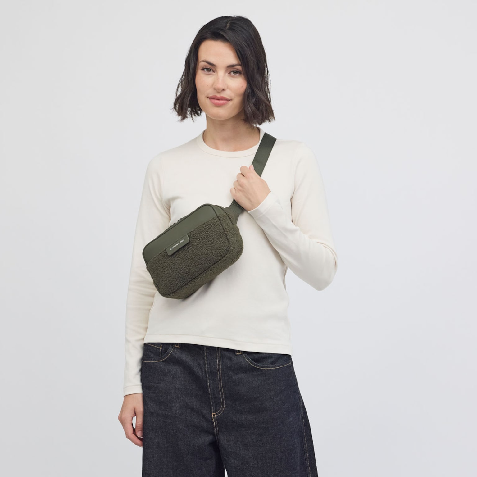 Bergen Pro Crossbody, Bergen Pro Crossbody Fleece Khaki Khaki, Bild 2 von 5