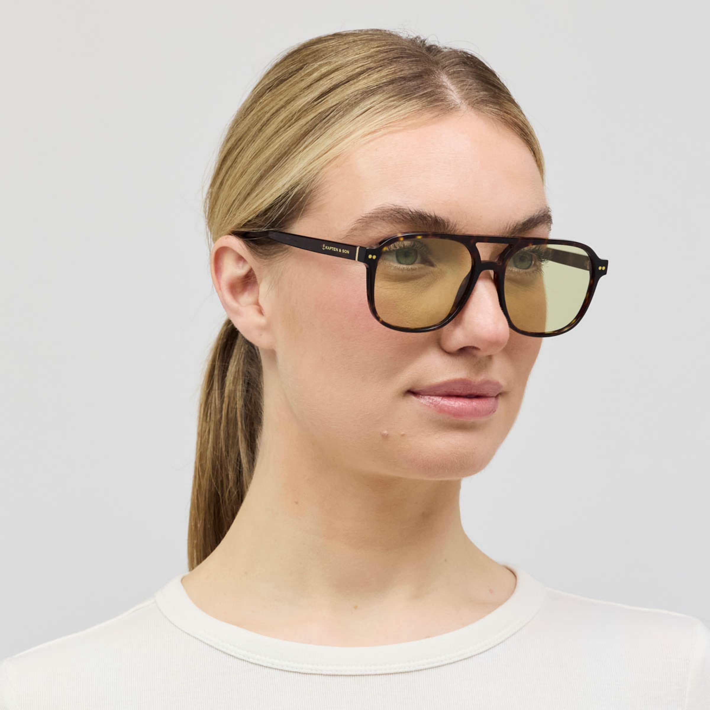 Zurich Oversize Dark Tortoise Green