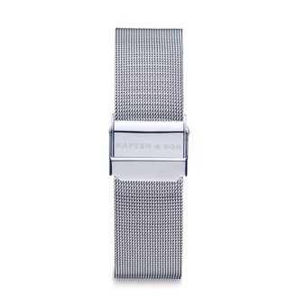 Bandjes, Mesh Strap Silver, Zilver