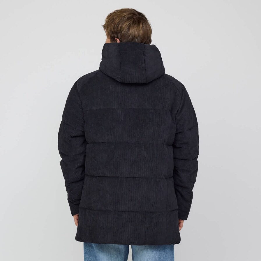 Winter Puffer Jacket, Winter Puffer Jacket Cord All Black, Zwart, Afbeelding 4 van 8