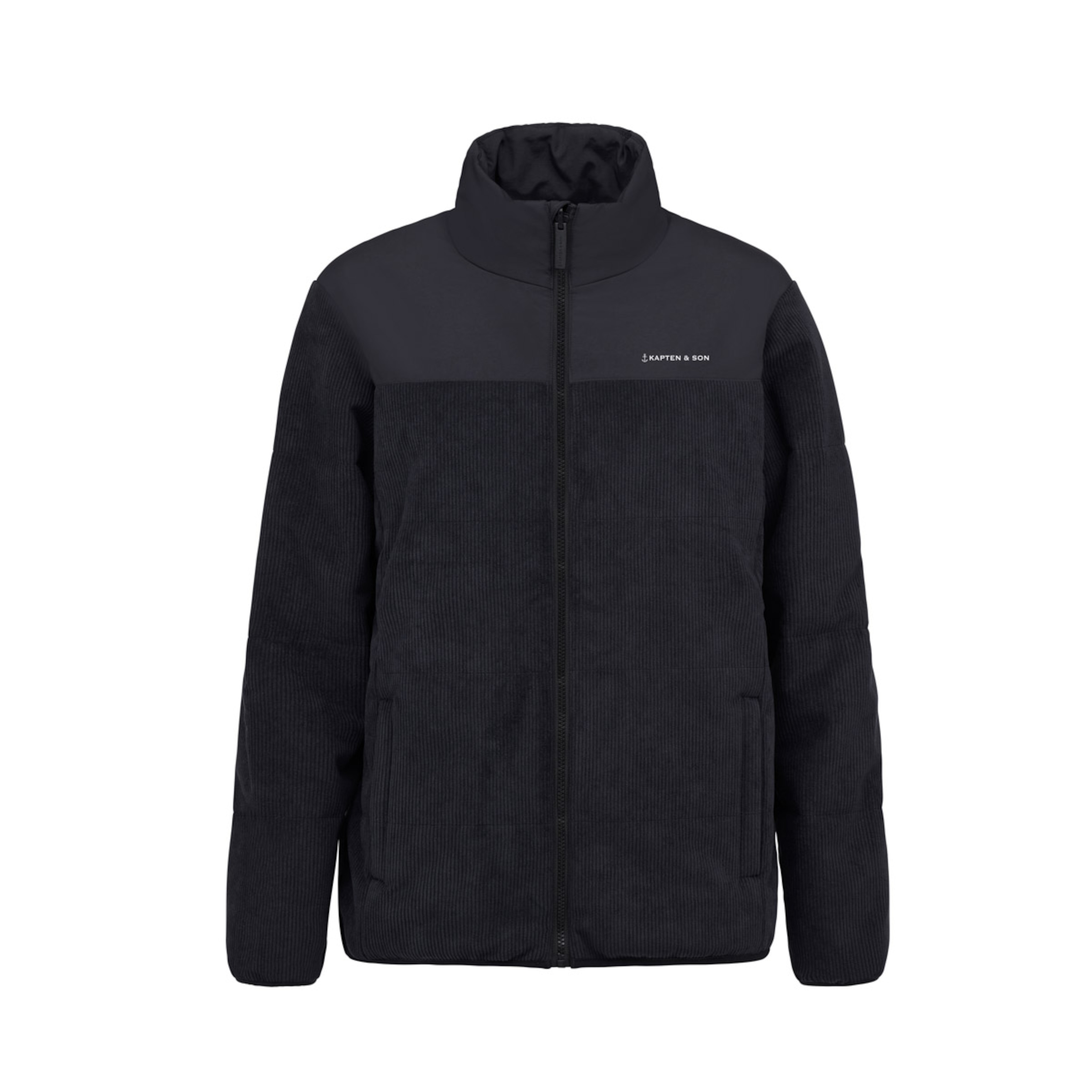 Nicht ausgewählt, Puffer Jacket, Puffer Jacket Cord All Black Schwarz