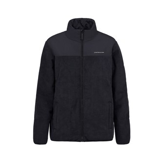 Puffer Jacket, Puffer Jacket Cord All Black, Zwart