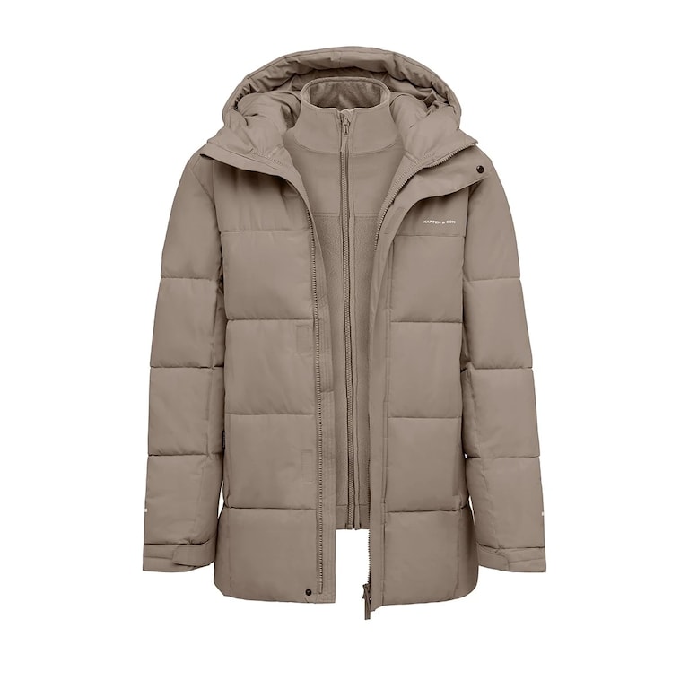 Fleece 3in1 Winter Jacket, Fleece 3in1 Winter Jacket Taupe Taupe