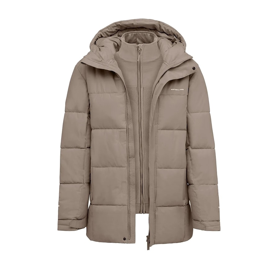 Fleece 3in1 Winter Jacket, Fleece 3in1 Winter Jacket Taupe Taupe, Bild 1 von 18