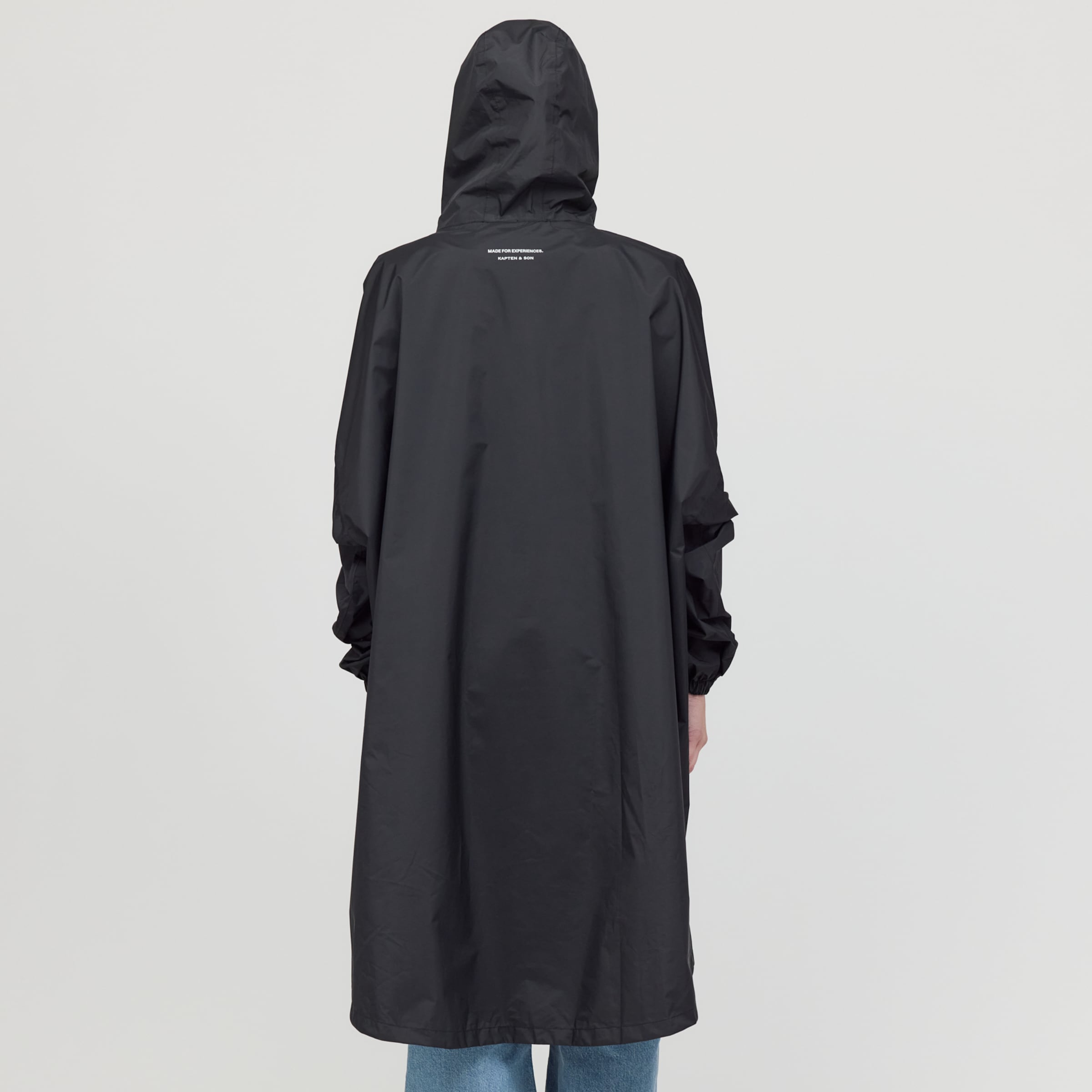 Rain Poncho All Black