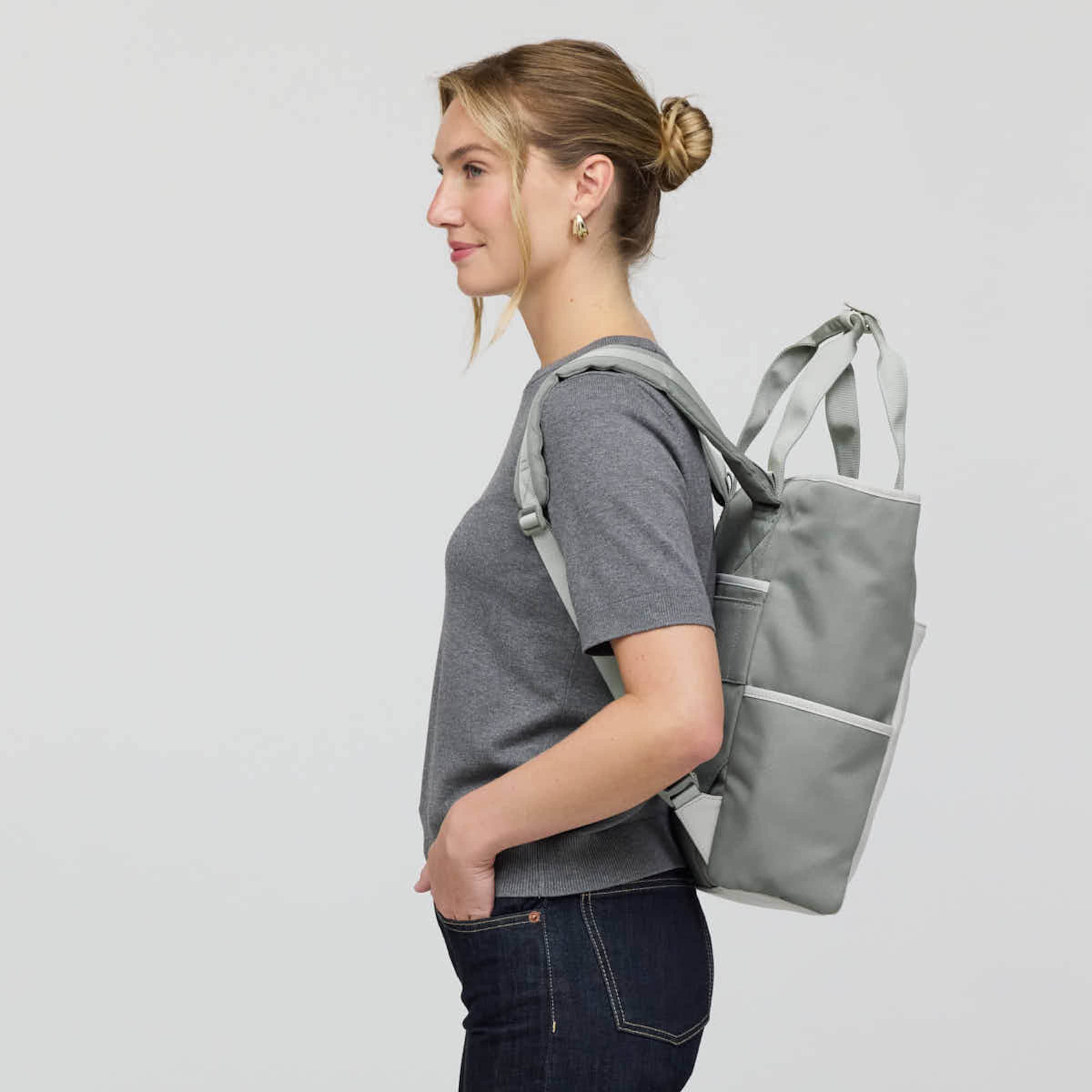 Lindby Diaper Backpack Set Muted Sage