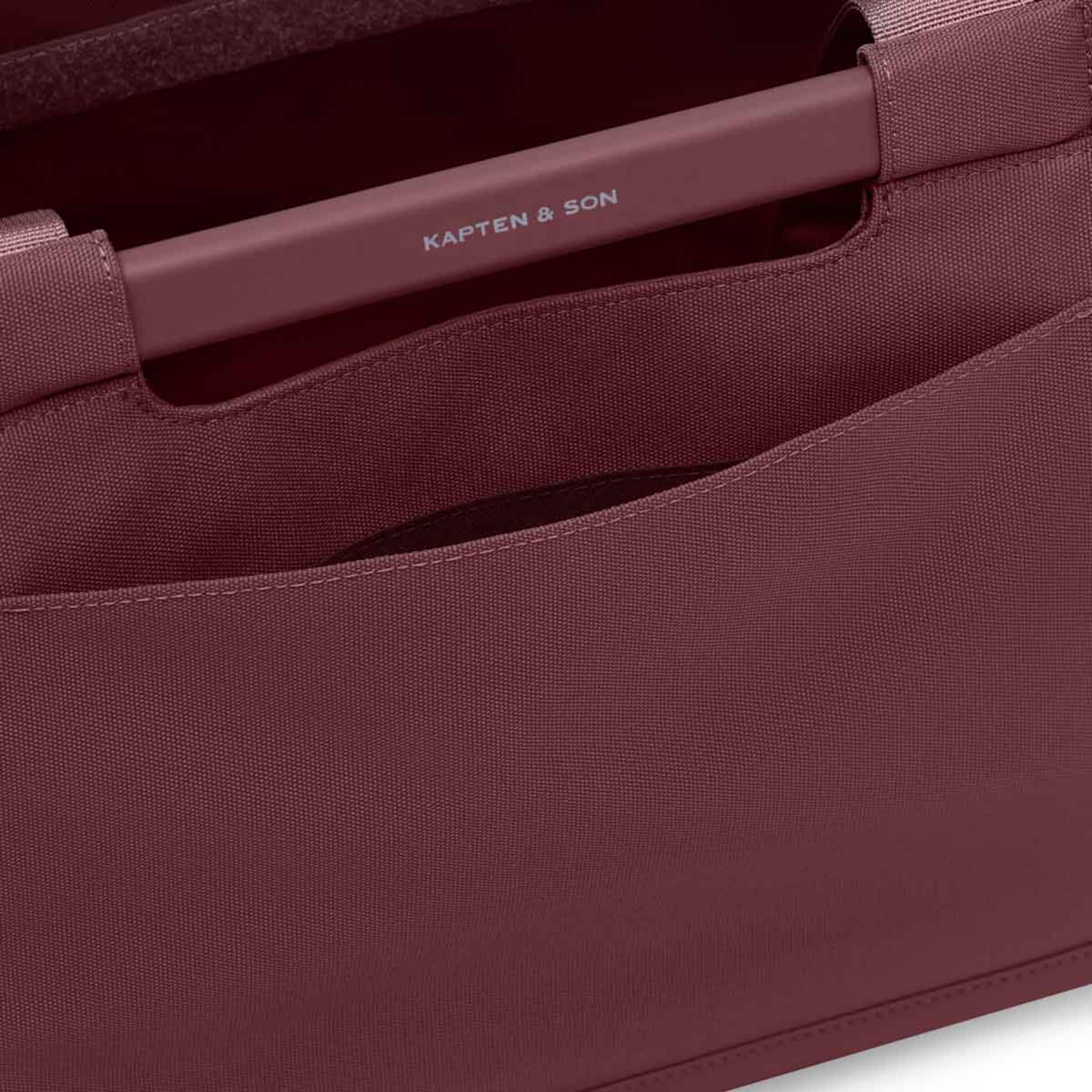 Vaasa Shopping Basket Burgundy