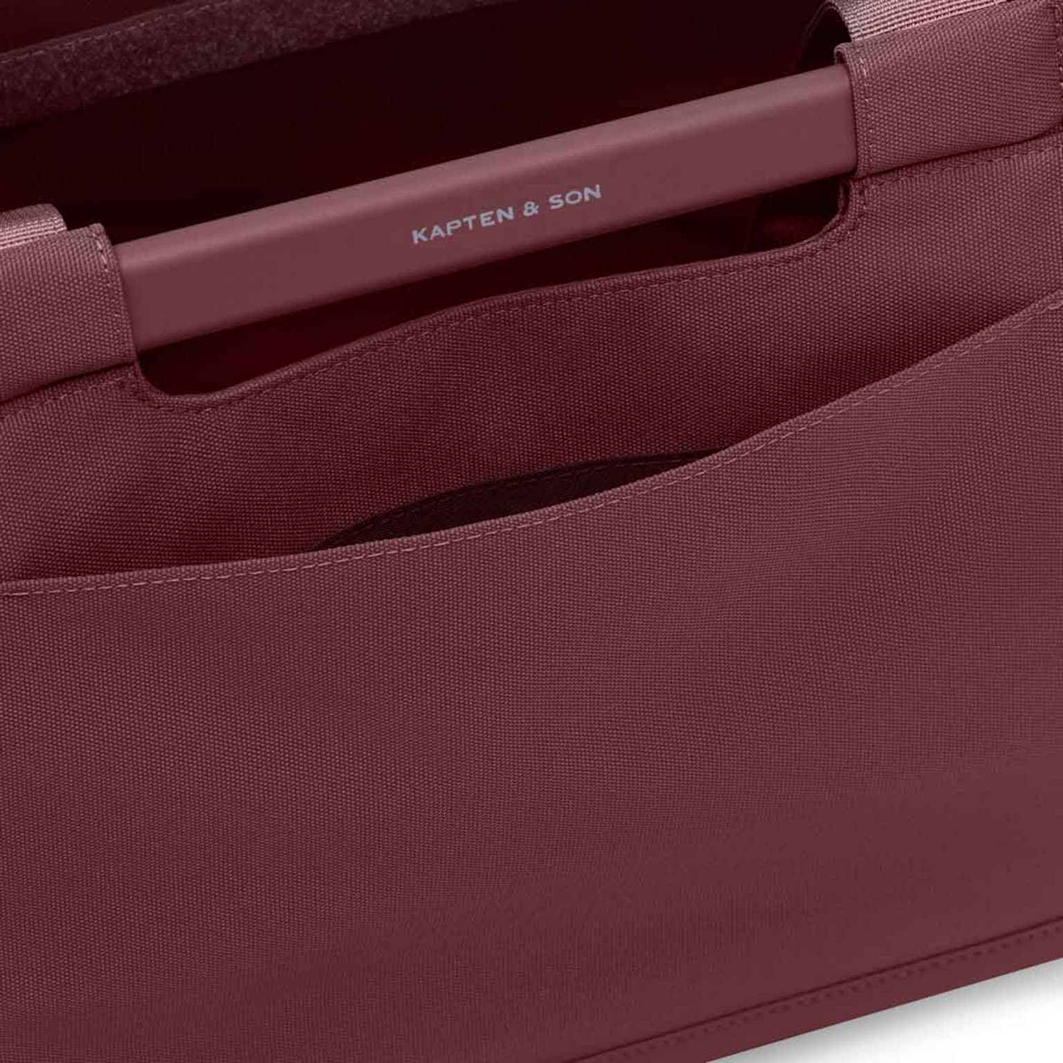 Vaasa Shopping Basket, Vaasa Shopping Basket Burgundy, Burgundy, Image 9 of 11