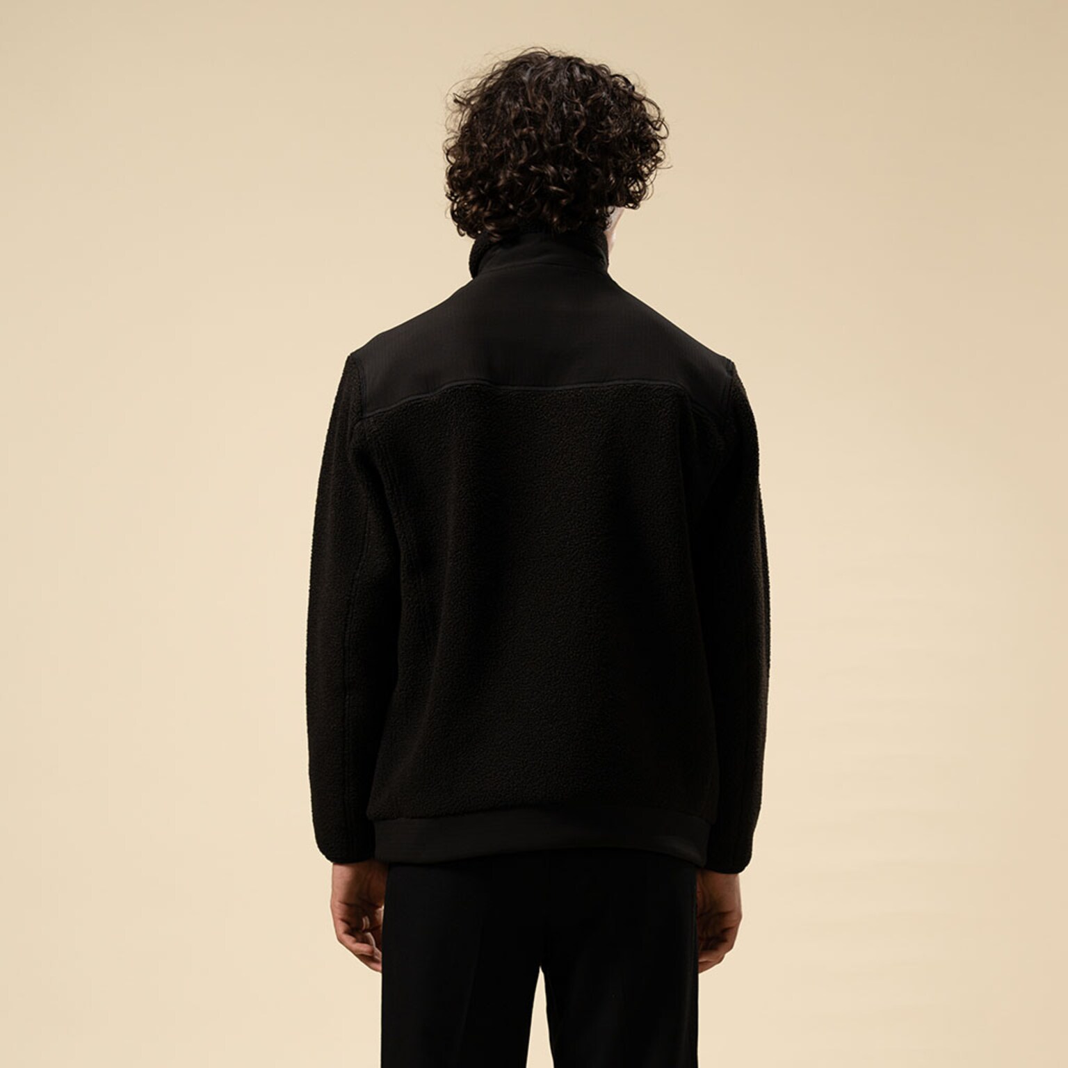 Teddy Fleece Jacket, Teddy Fleece Jacket Midnight Black, Zwart, Afbeelding 9 van 12