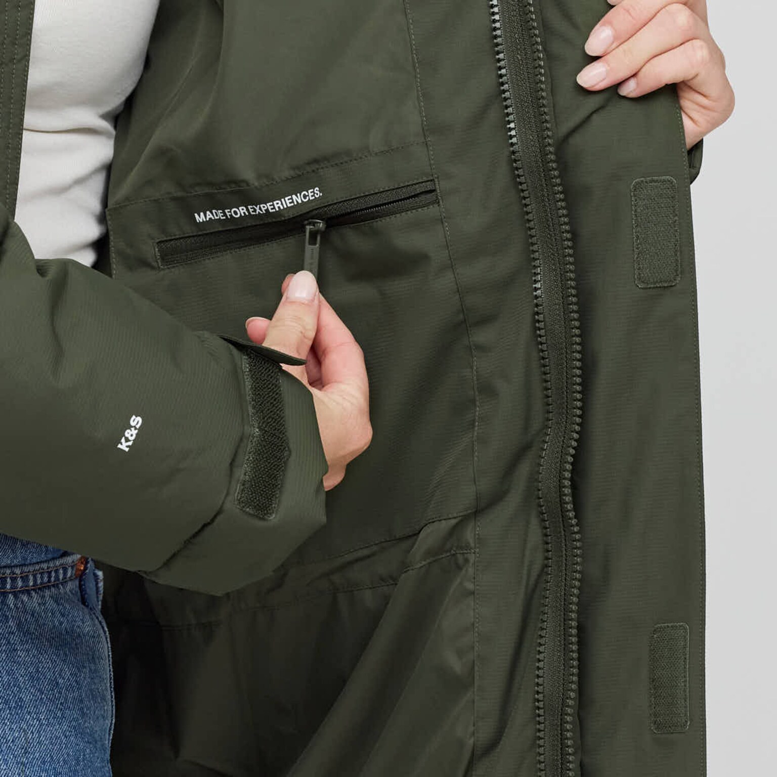 Winter Puffer Jacket, Winter Puffer Jacket Olive, Groen, Afbeelding 8 van 12