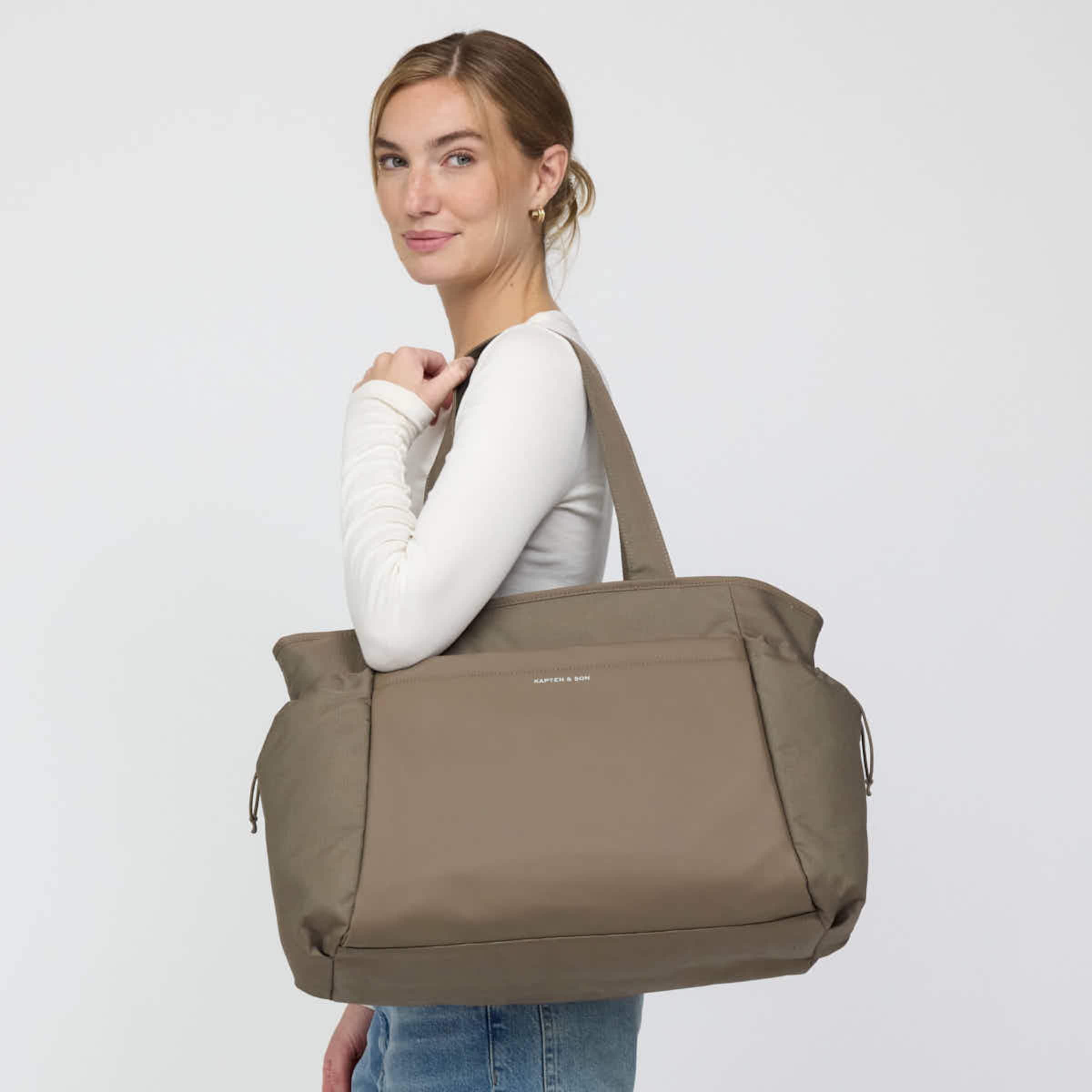 Hellvi Large Diaper Bag Set Walnut