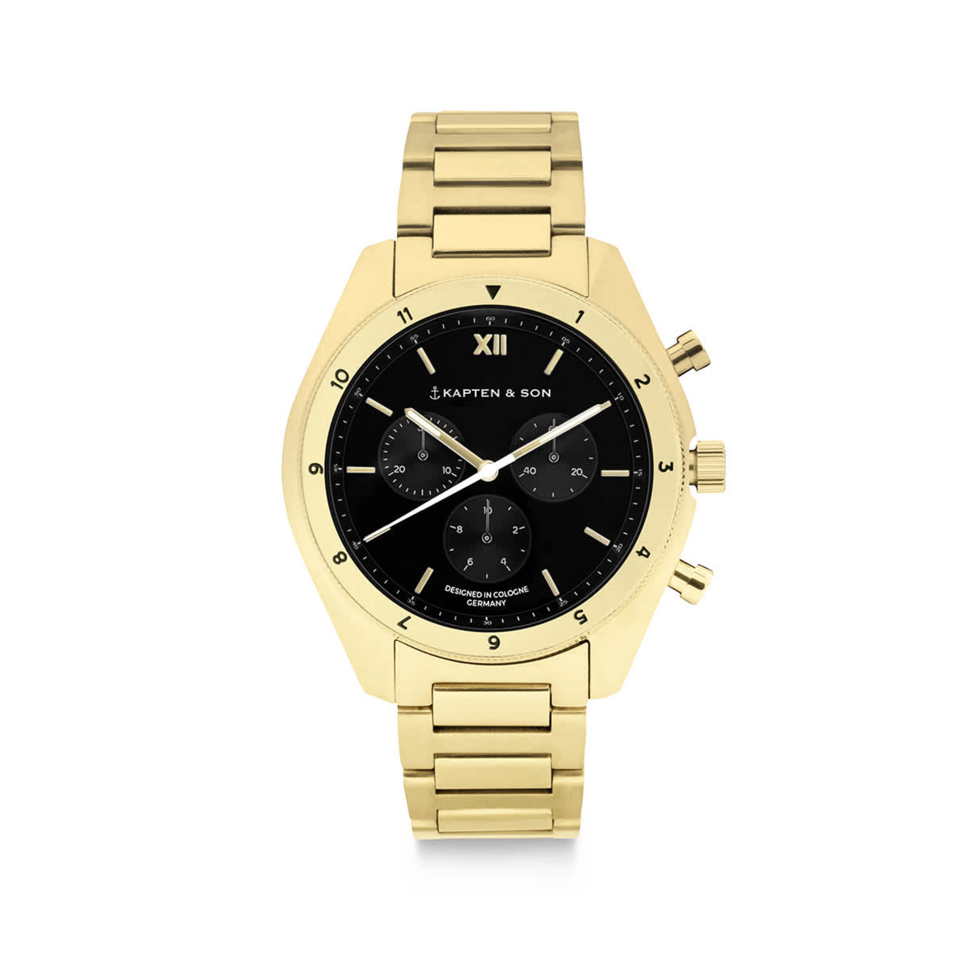 Niet geselecteerd, Rise Small, Rise Small Gold Black Steel, Goud