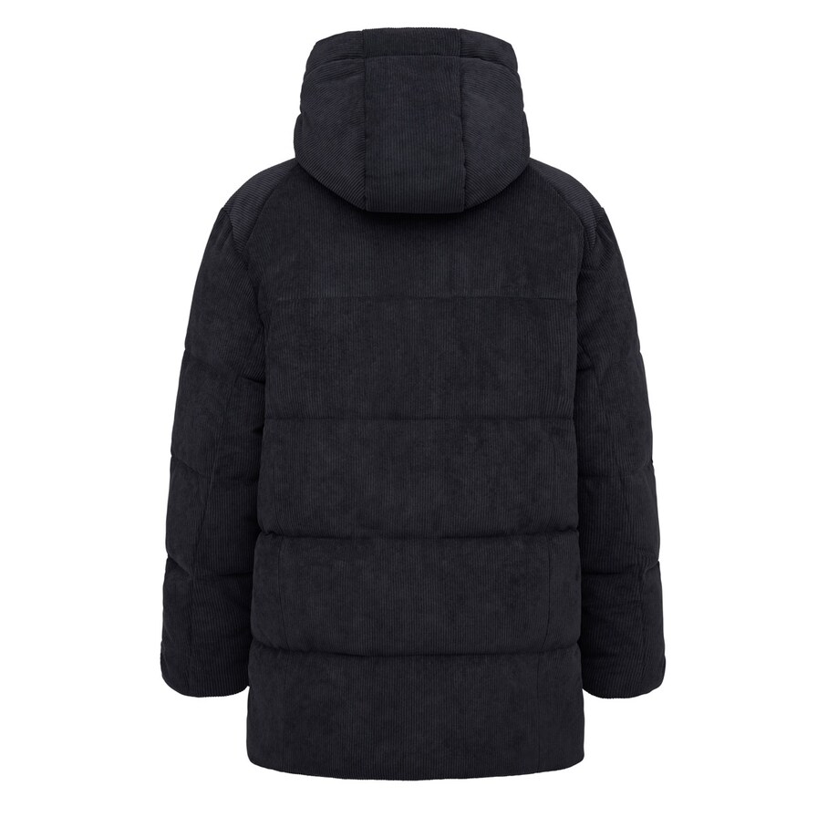 Winter Puffer Jacket, Winter Puffer Jacket Cord All Black, Zwart, Afbeelding 2 van 8