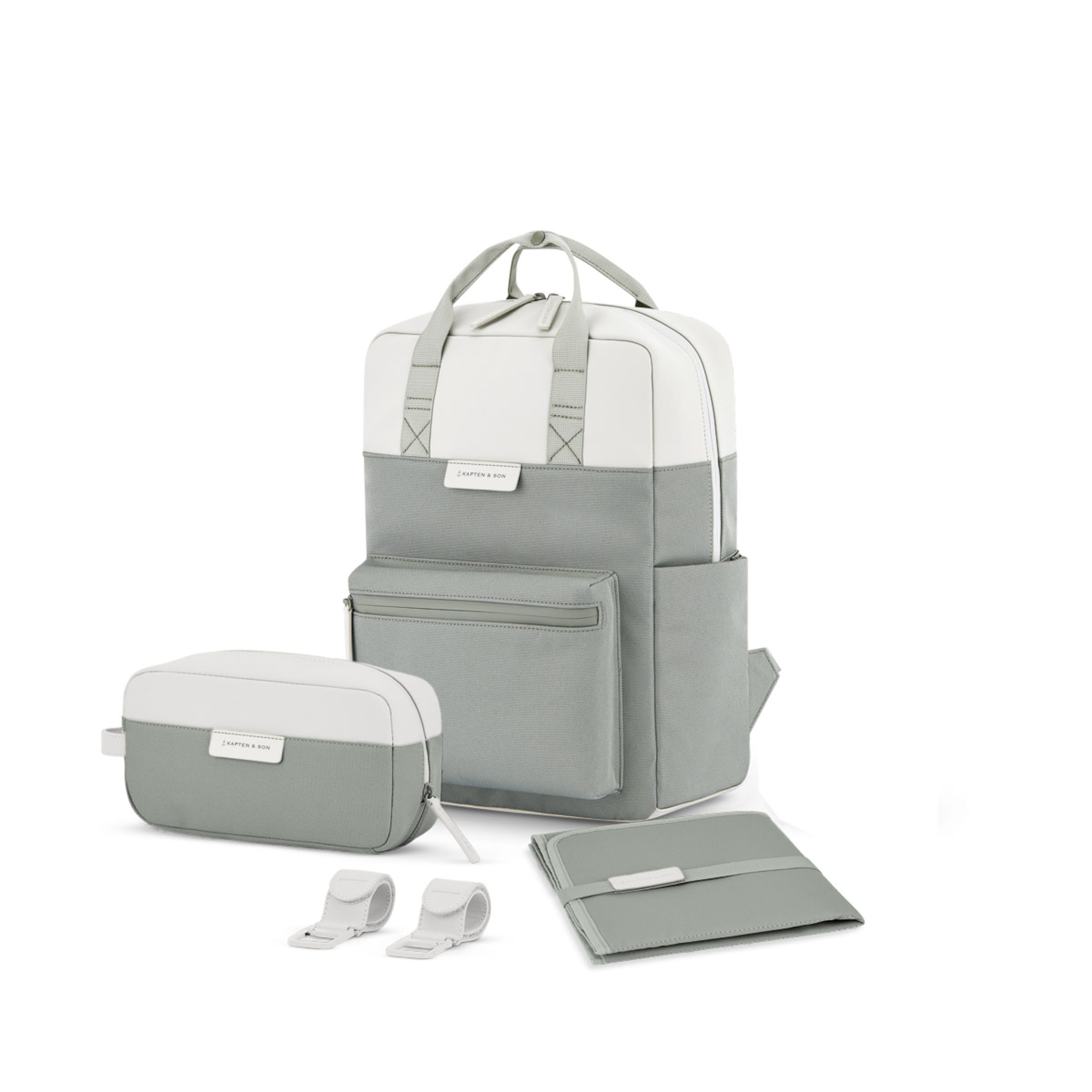 Bergen Pro Diaper Backpack Set Muted Sage