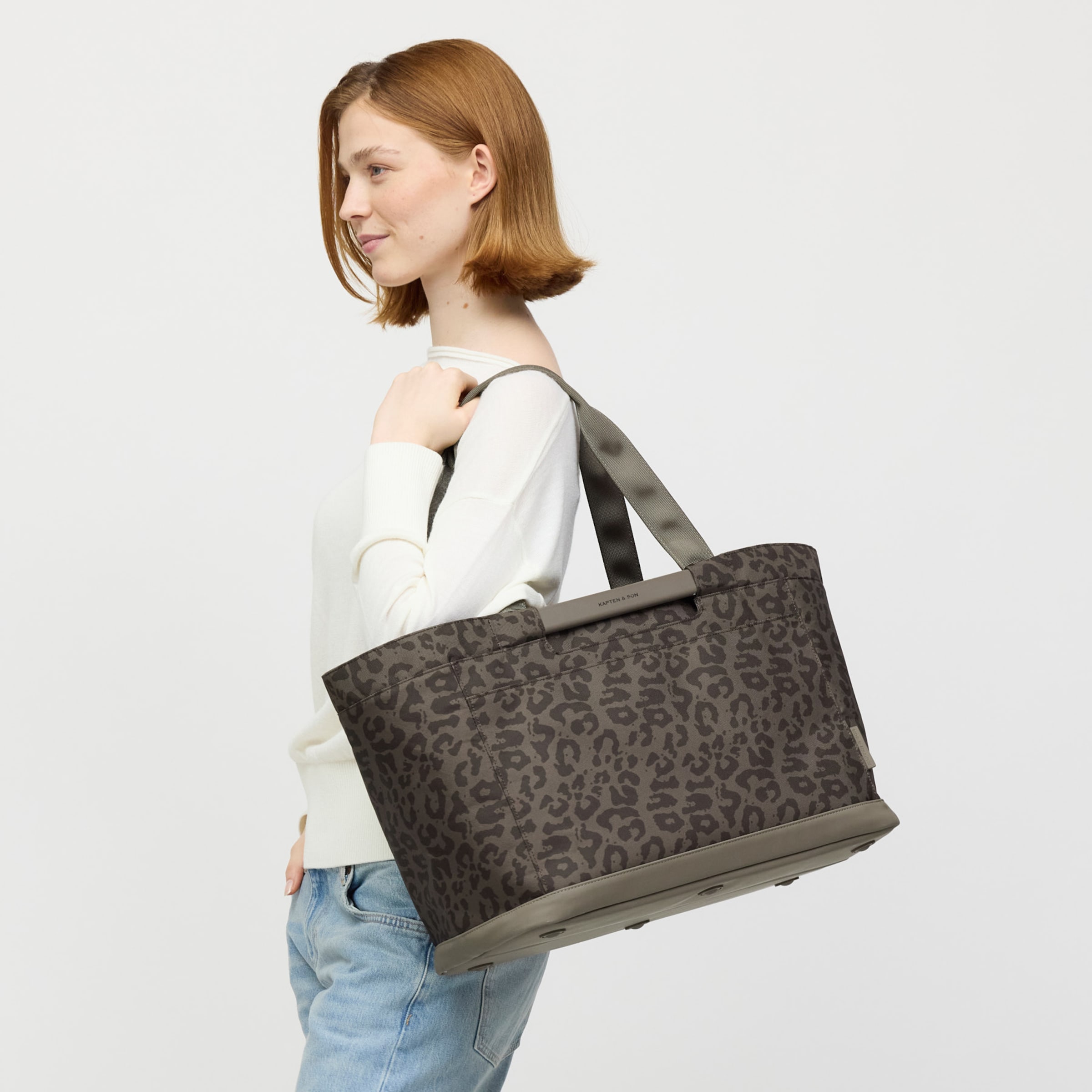 Vaasa Shopping Basket Leo Dark Brown