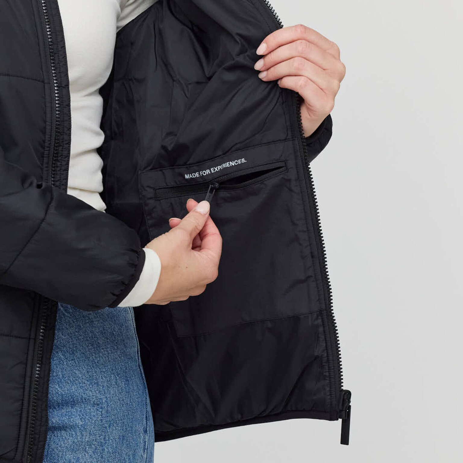 Puffer Jacket, Puffer Jacket All Black, Zwart, Afbeelding 5 van 7
