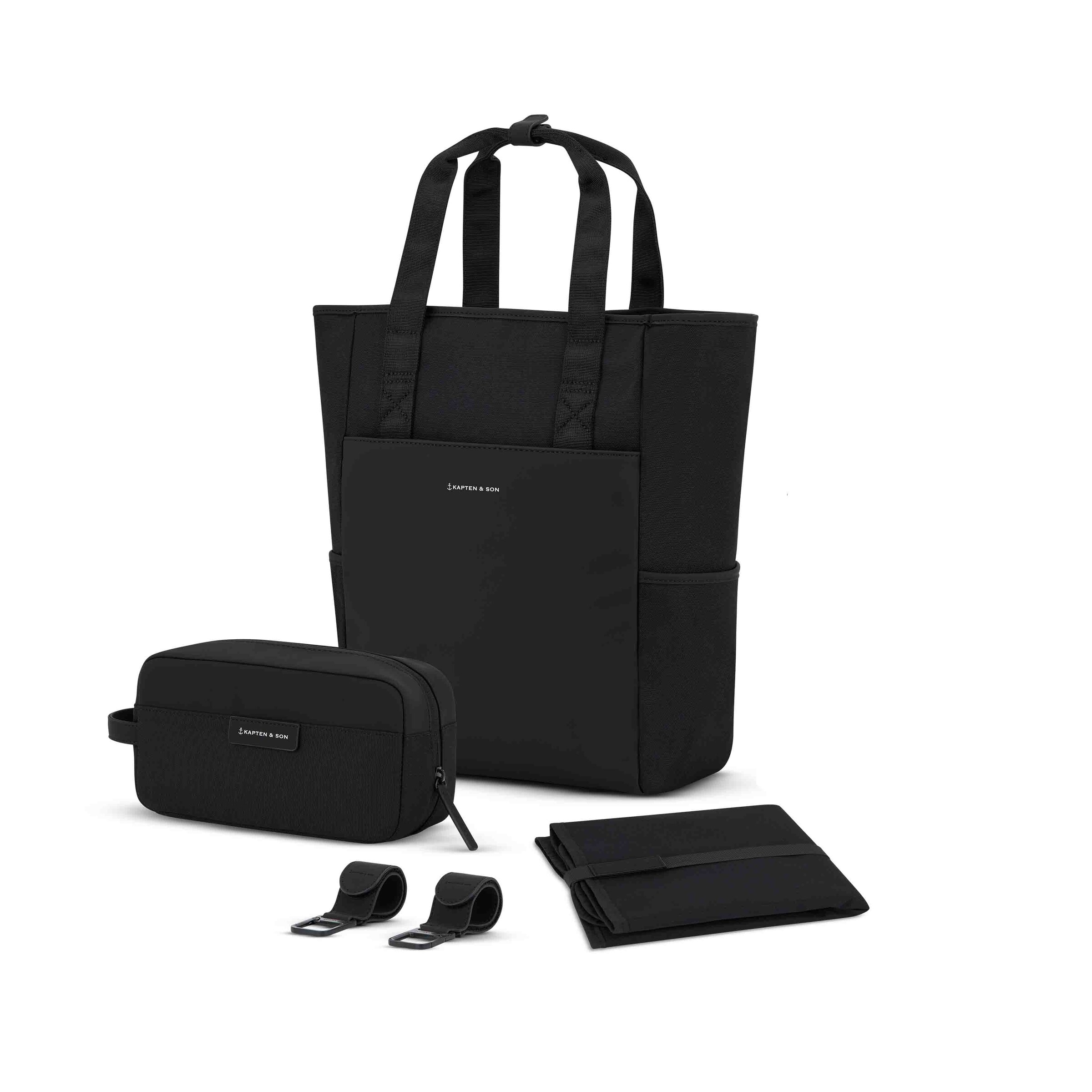 Lindby Diaper Backpack Set All Black