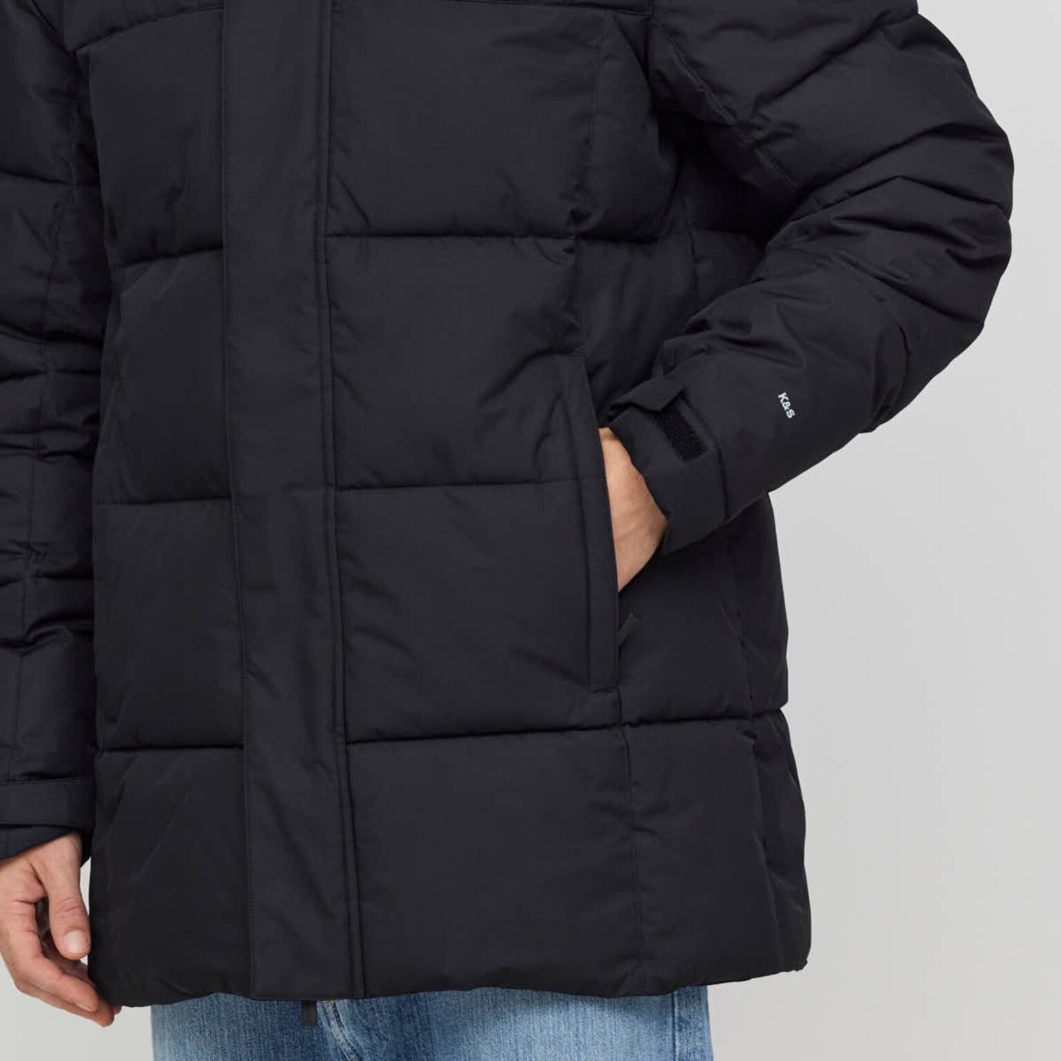 Winter Puffer Jacket, Winter Puffer Jacket All Black, Zwart, Afbeelding 9 van 12