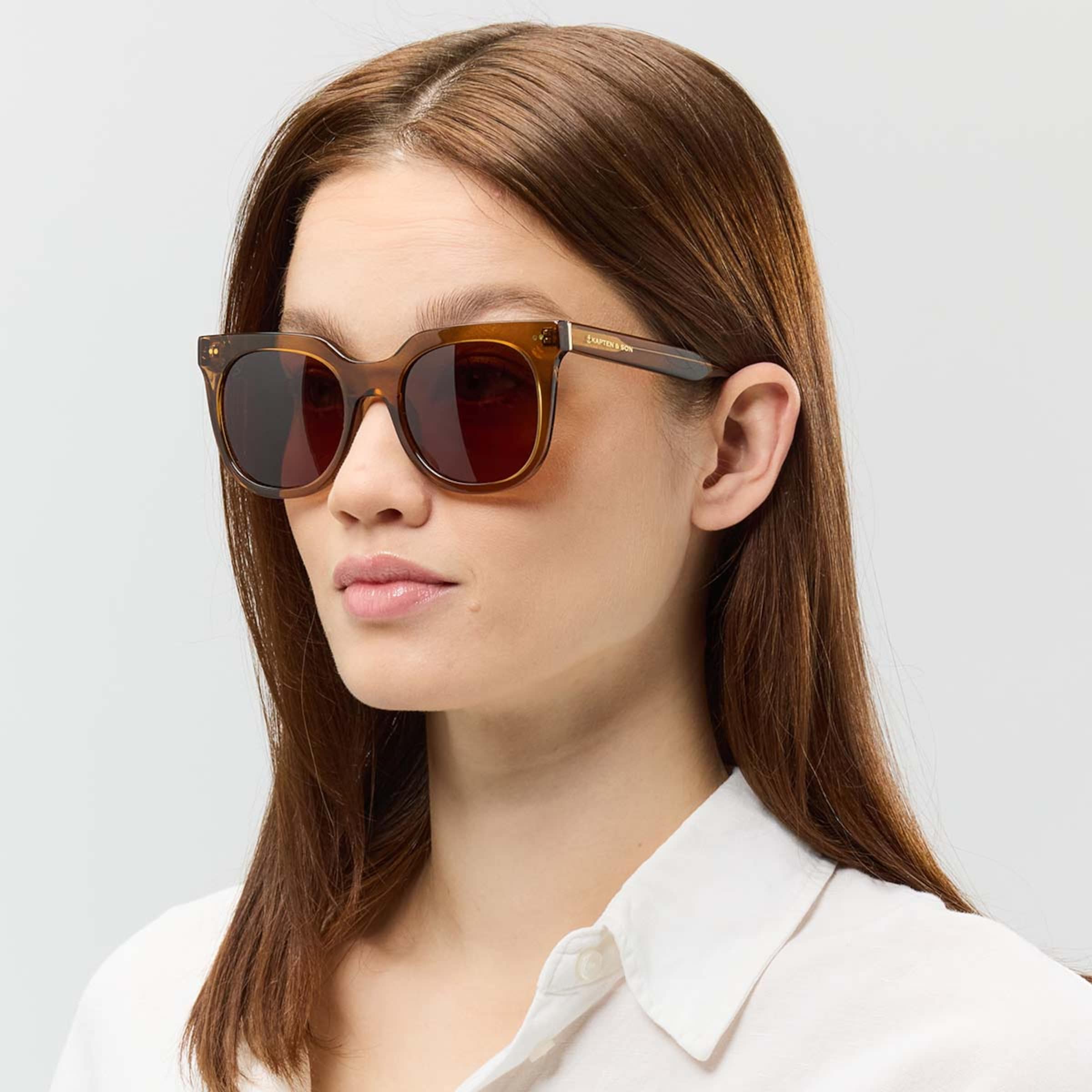 Florence Transparent Caramel Brown