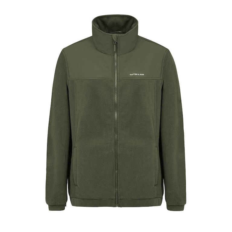 Light Fleece Jacket, Light Fleece Jacket Olive, Verde