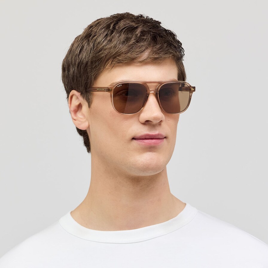 Zurich Oversize, Zurich Oversize Transparent Hazel Light Brown, Nude, Afbeelding 3 van 6