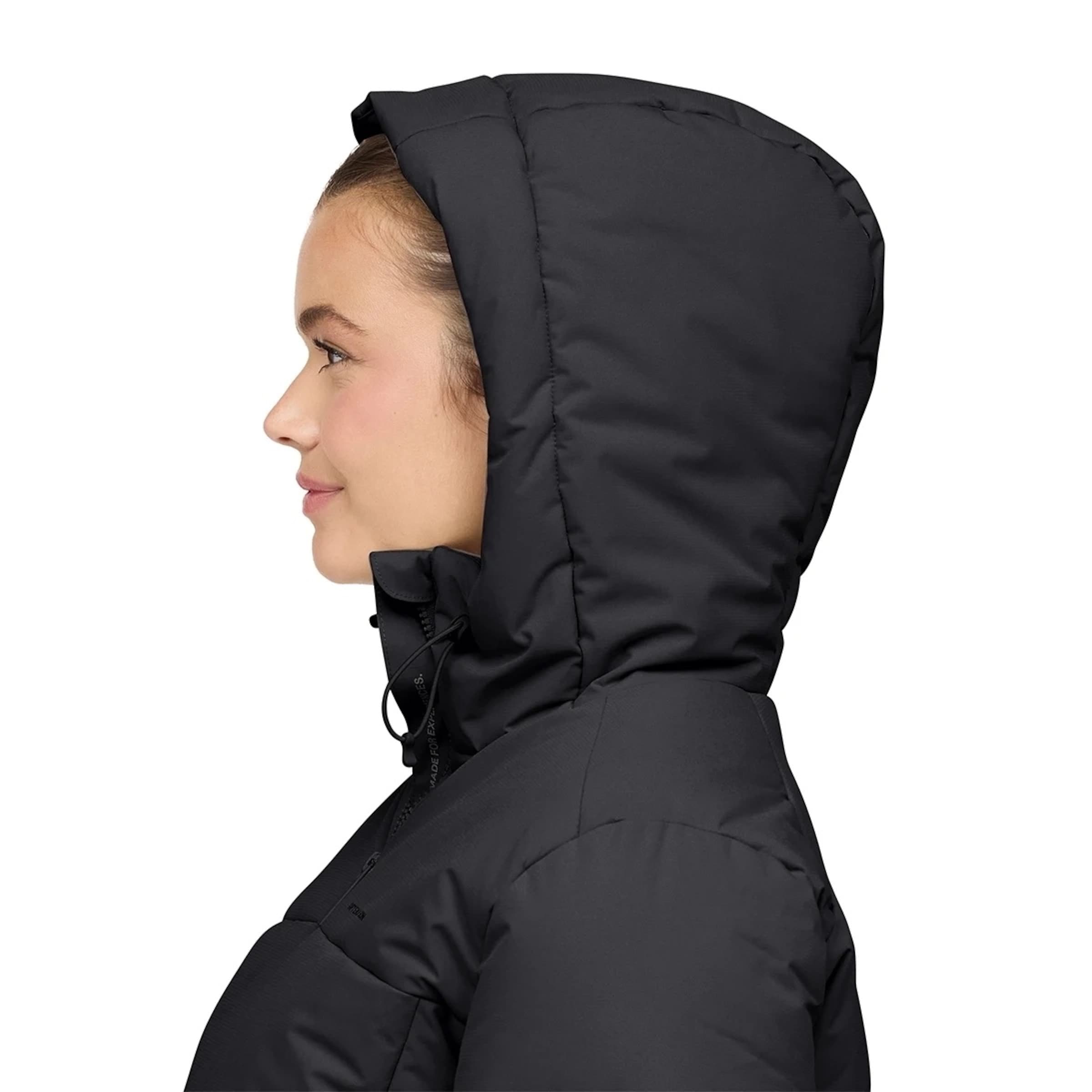 Short Winter Puffer Jacket All Black