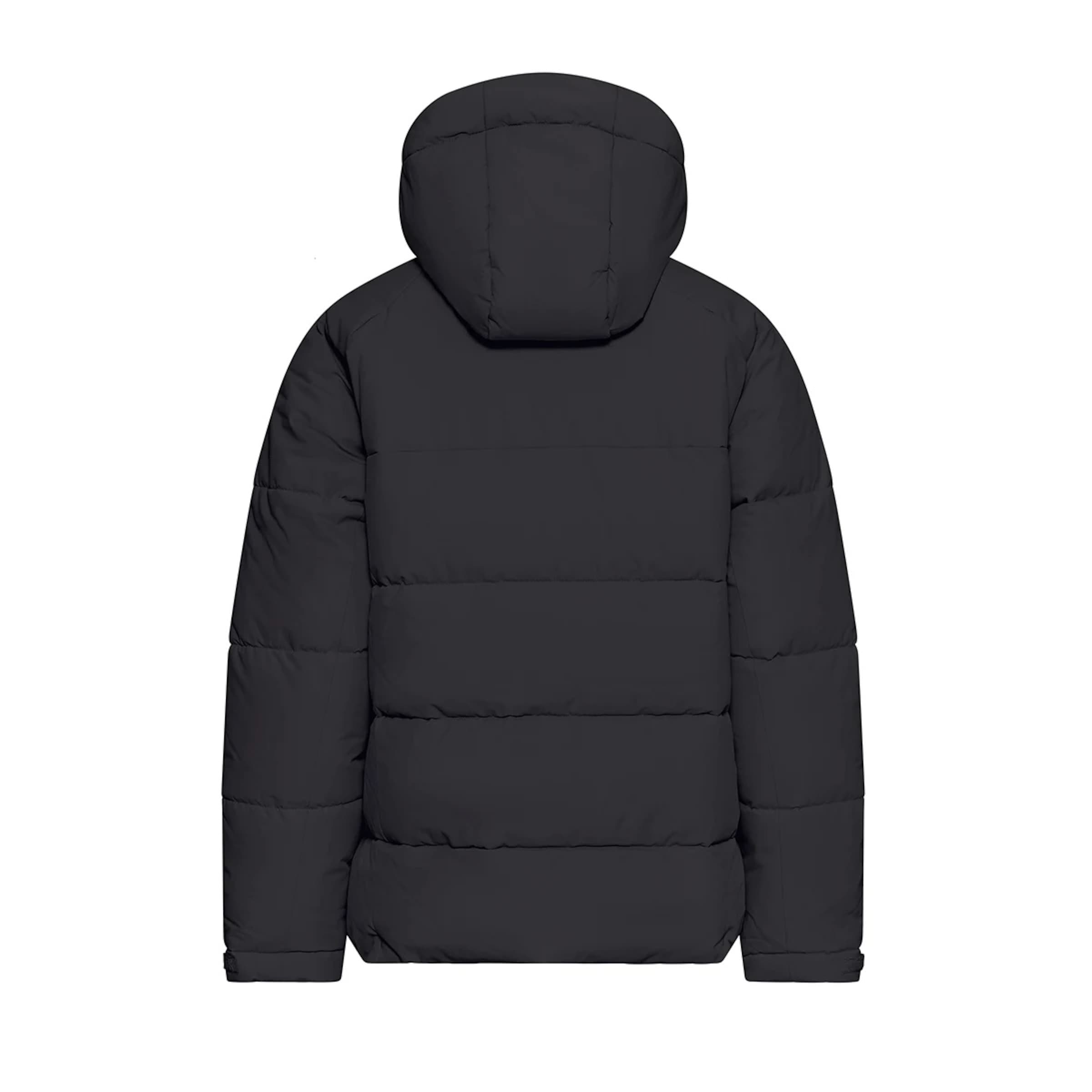 Short Winter Puffer Jacket All Black