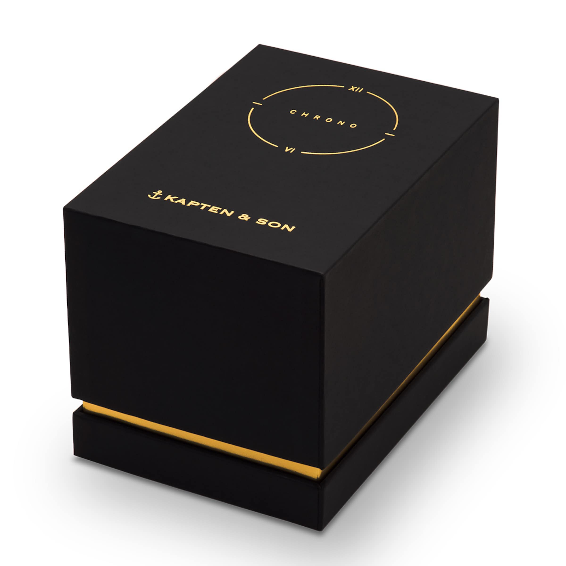 Chrono Small Gold Green Steel