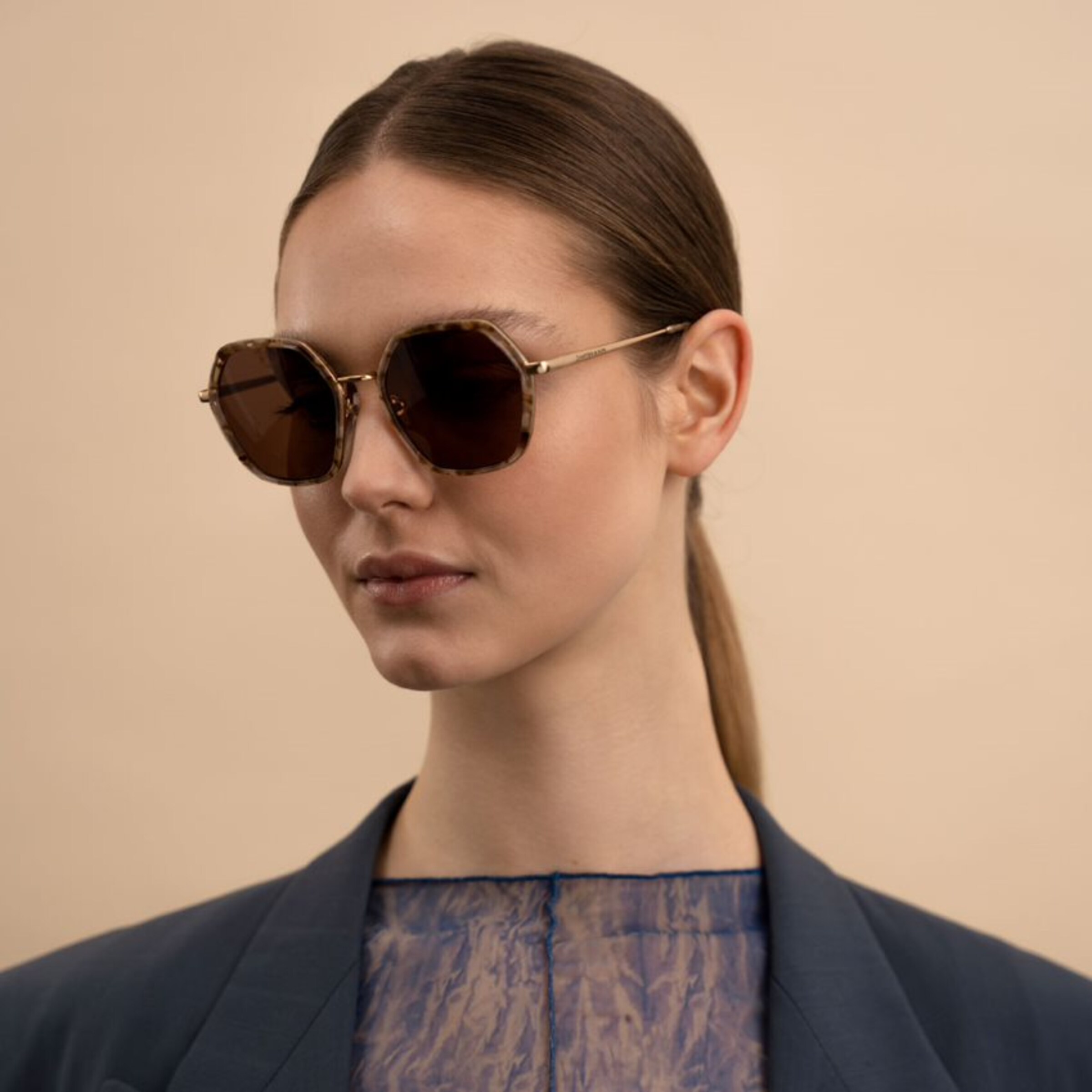 Amsterdam Edge Toffee Tortoise Brown Zonnebrillen Kapte