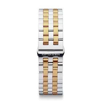 Bandjes, Steel Strap Silver Bicolor, Zilver