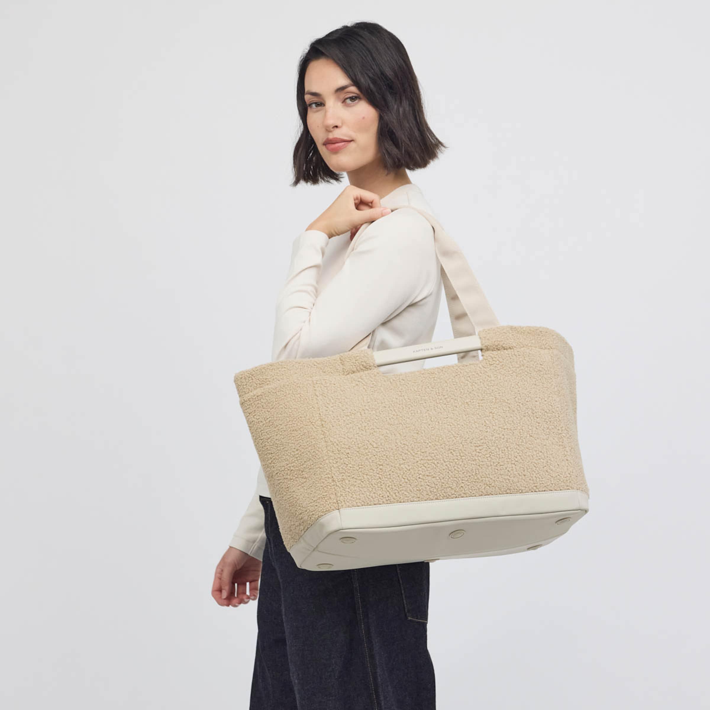 Vaasa Shopping Basket Fleece Sandstone