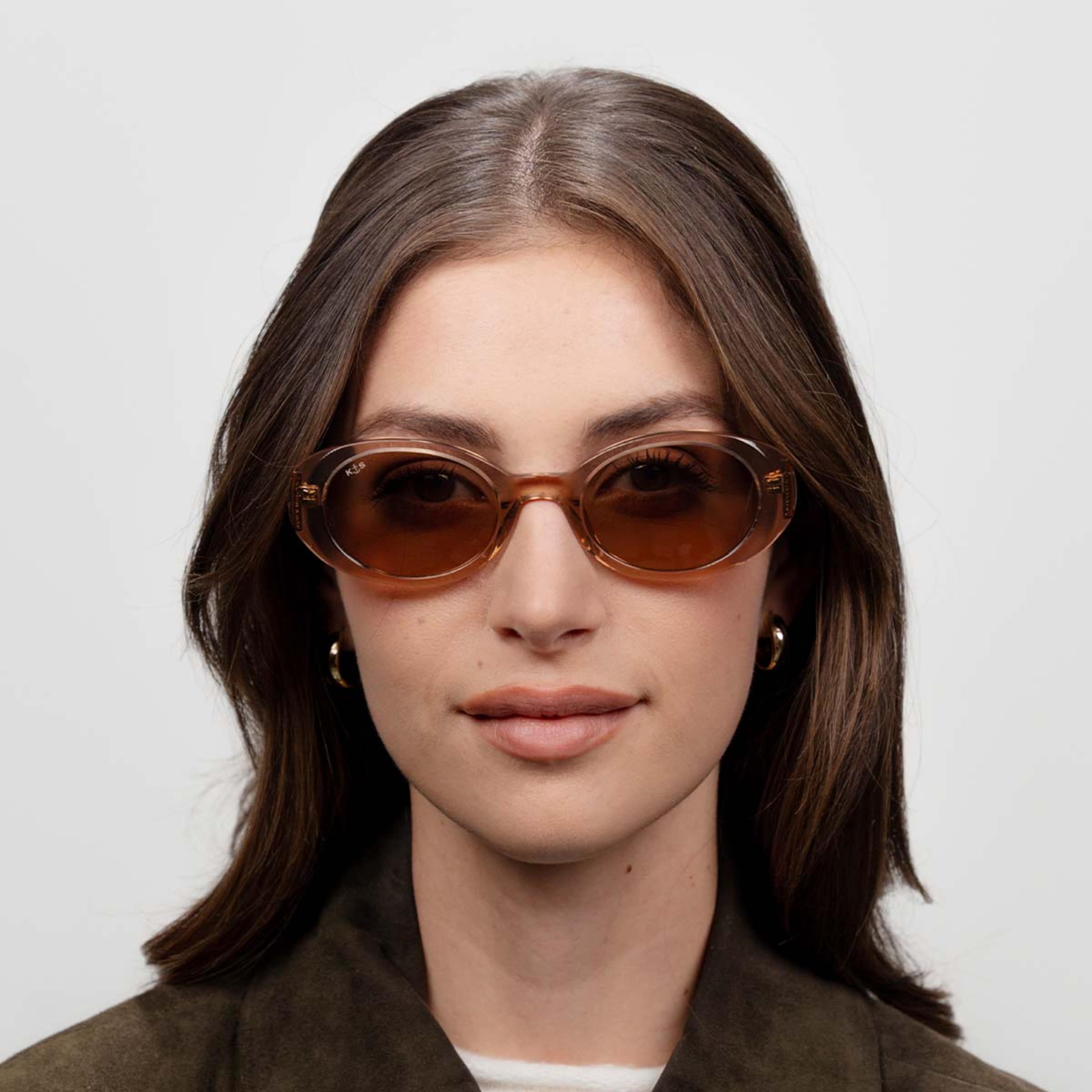 Milan Transparent Hazel Light Brown