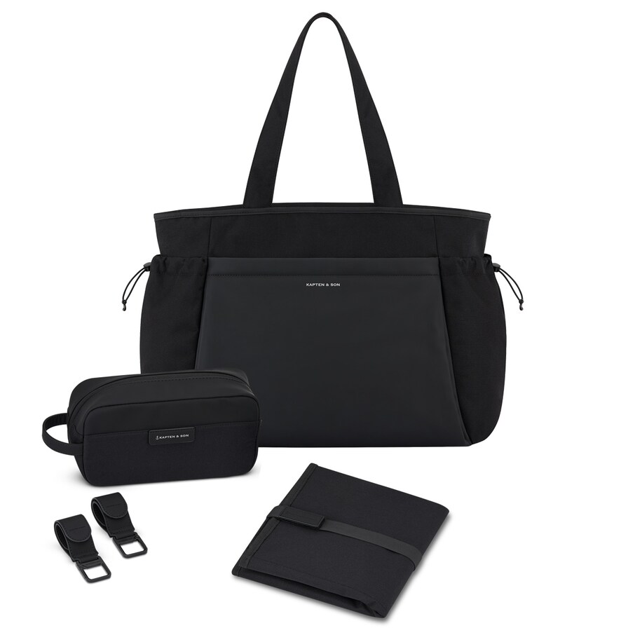 Hellvi Pro Large Diaper, Hellvi Pro Large Diaper Bag Set All Black, Zwart, Afbeelding 1 van 11