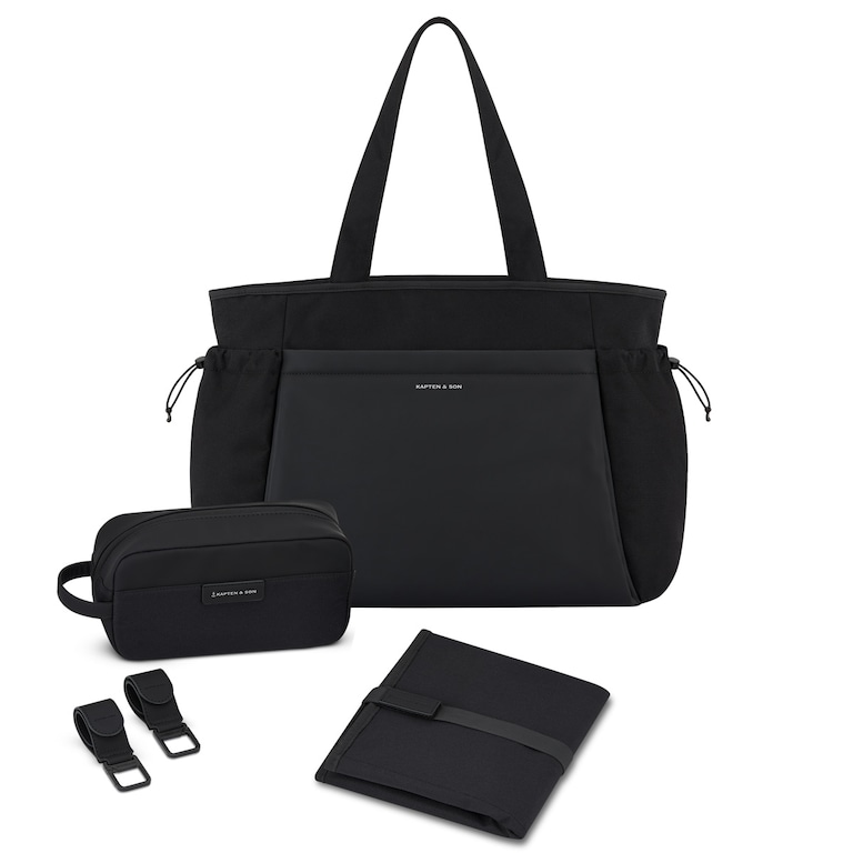 Hellvi Pro Large Diaper, Hellvi Pro Large Diaper Bag Set All Black, Negro