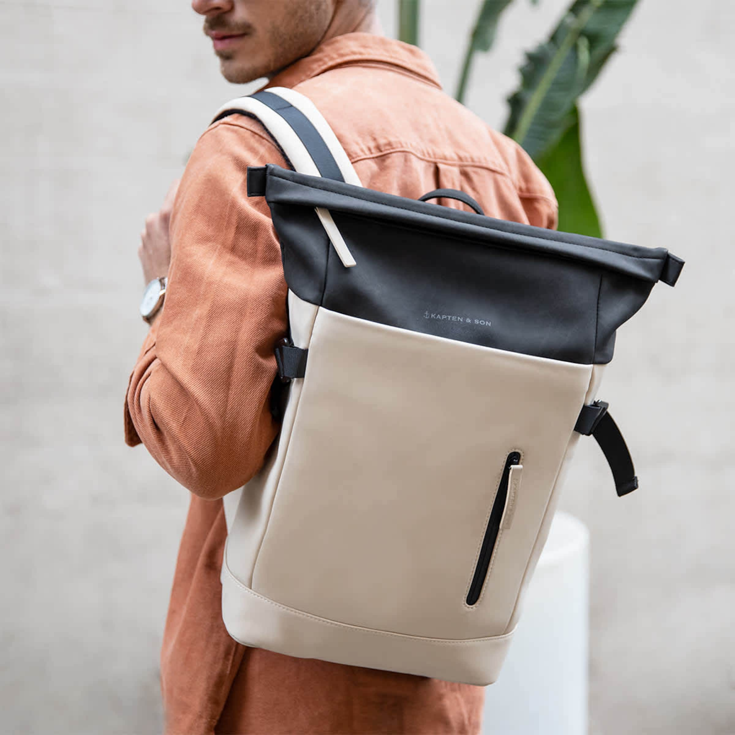 Aarhus Cream Black Sacs dos Kapten Son