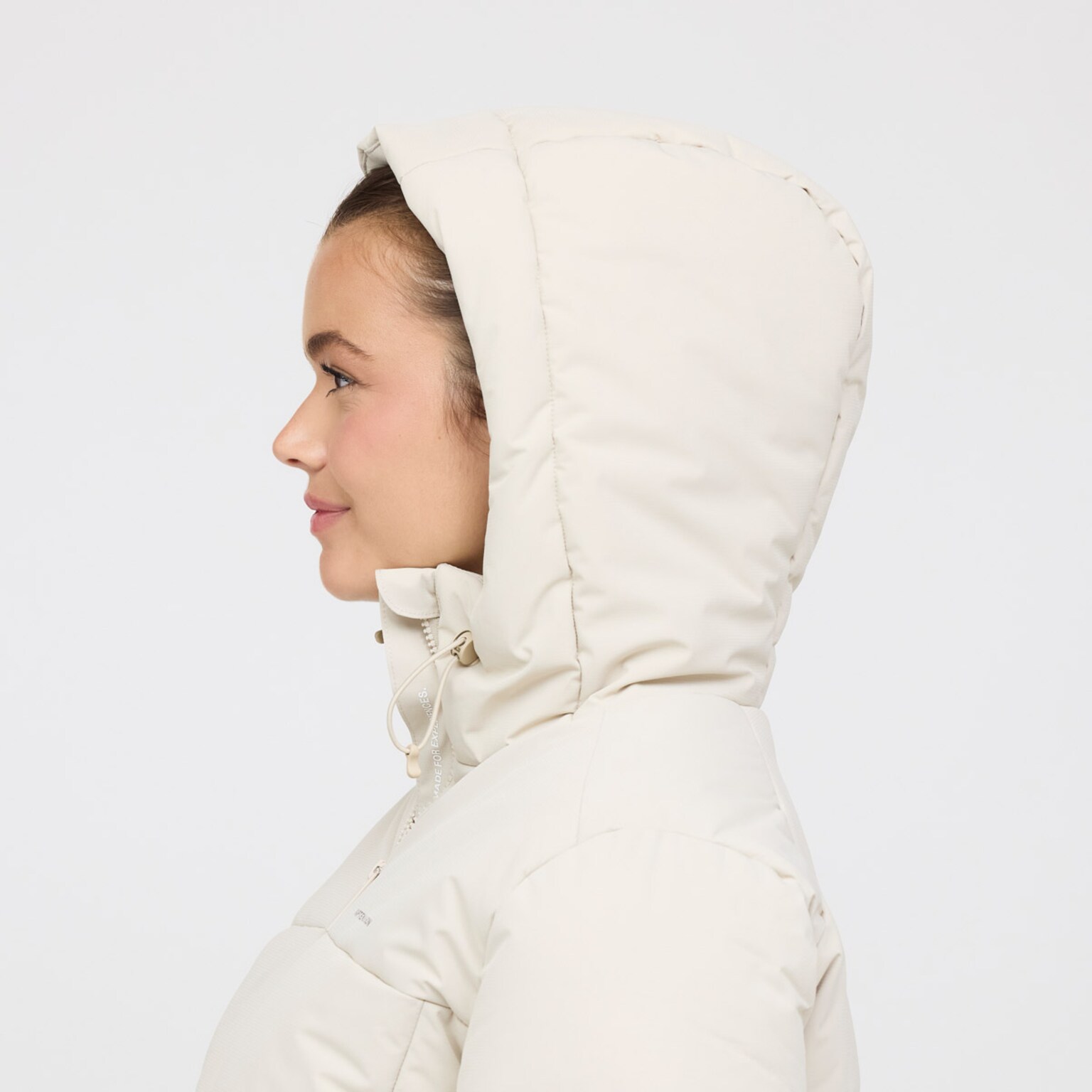 Short Winter Puffer Jacket, Short Winter Puffer Jacket Sandstone Sandstone, Bild 5 von 8