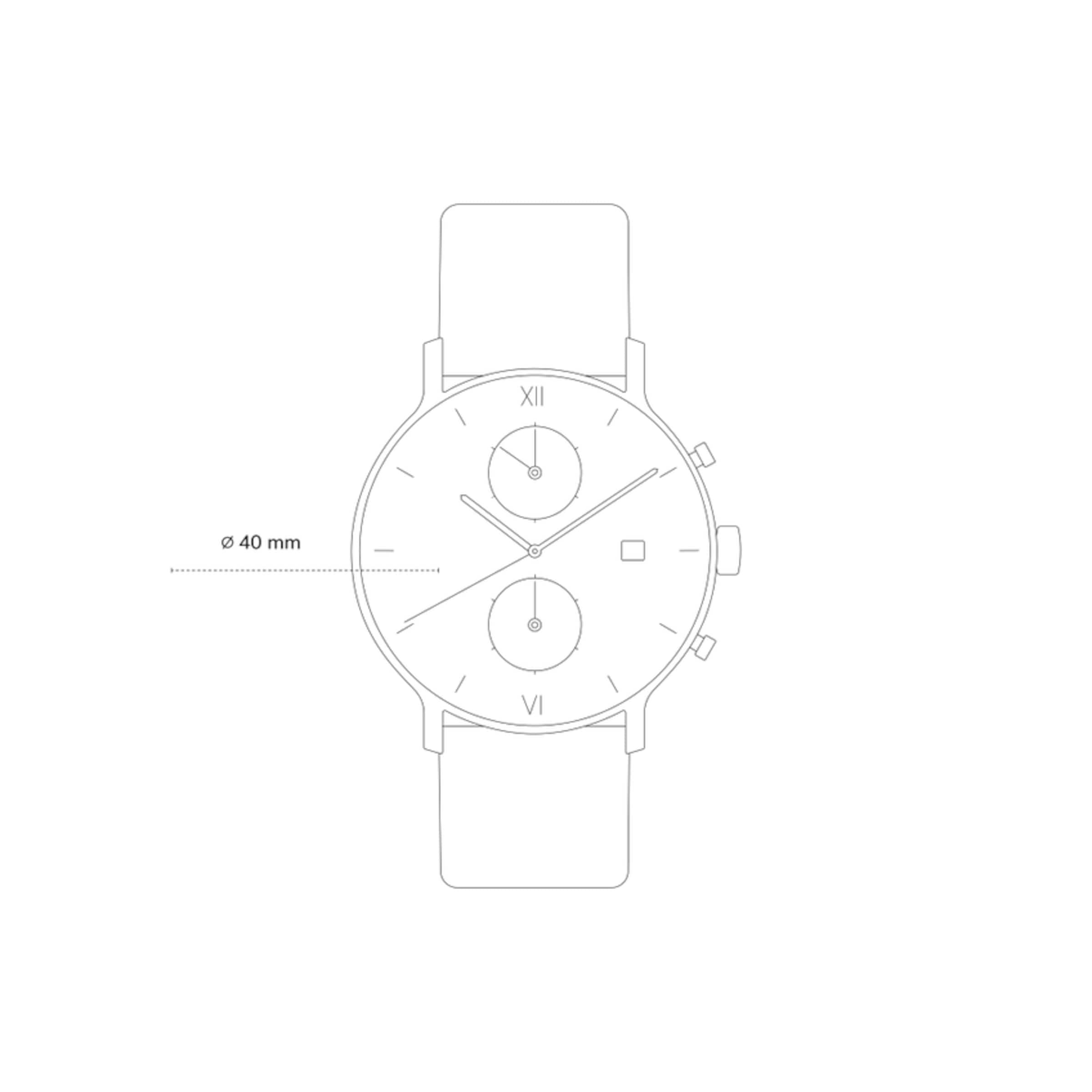 Chrono Gold Black Mesh