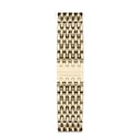Strap, Woven Steel Strap Light Gold, Gold