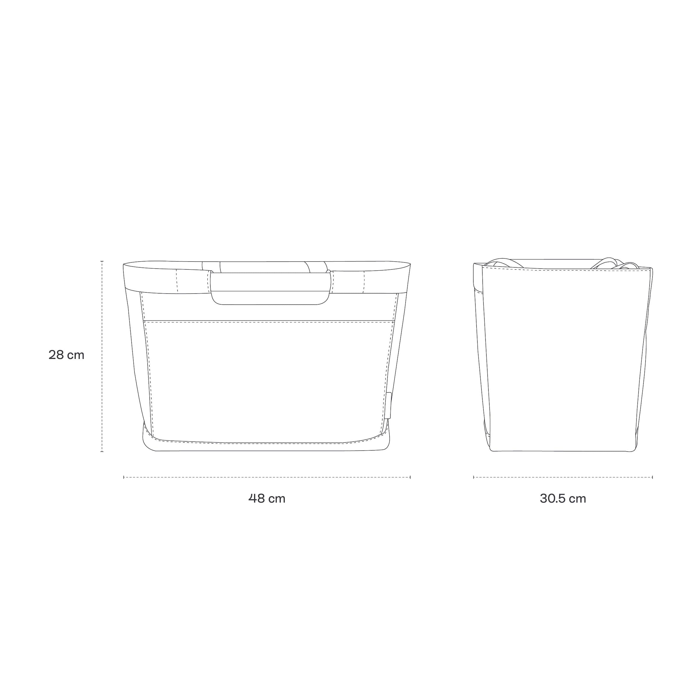 Vaasa Shopping Basket Muted Rose