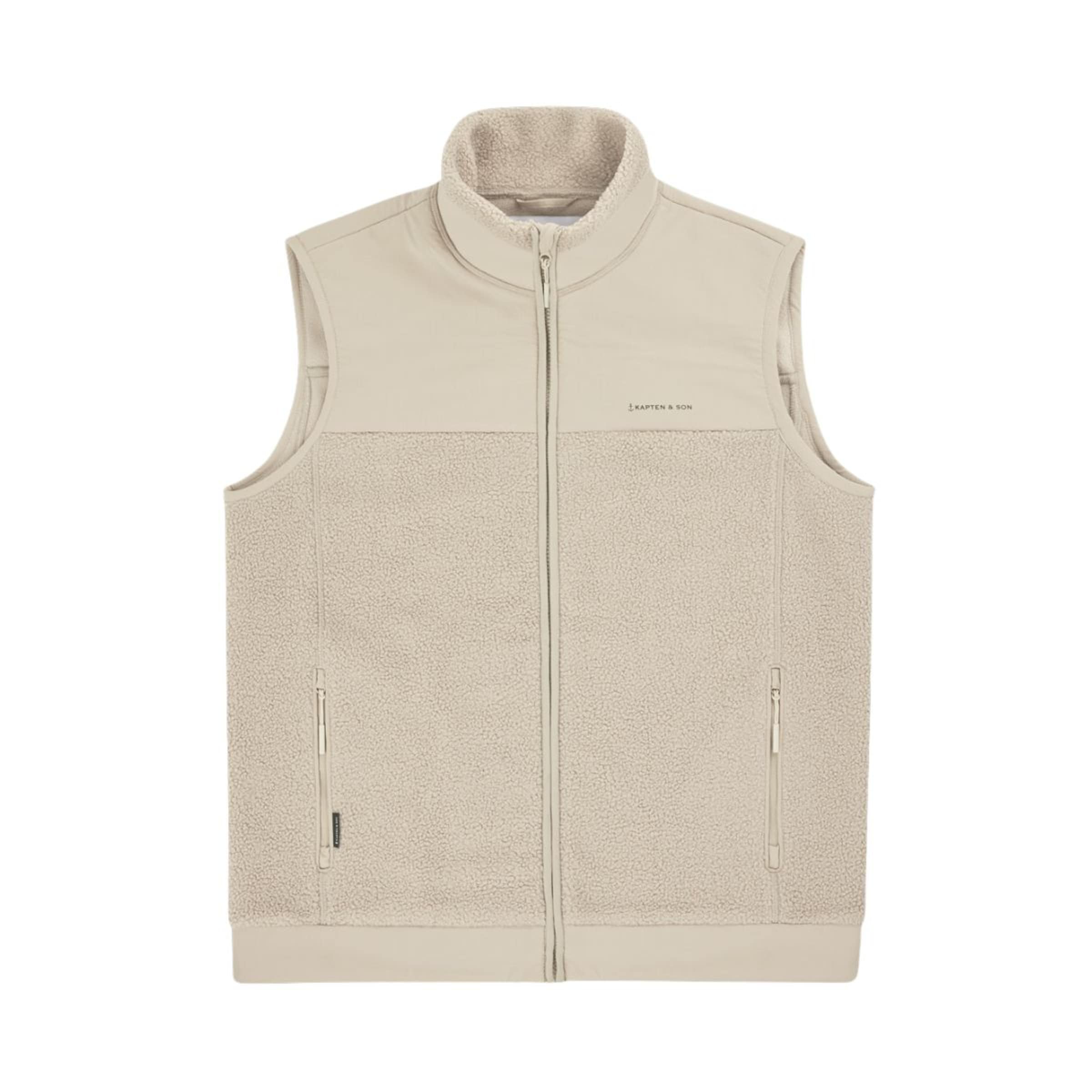 Teddy Fleece Vest Sandstone