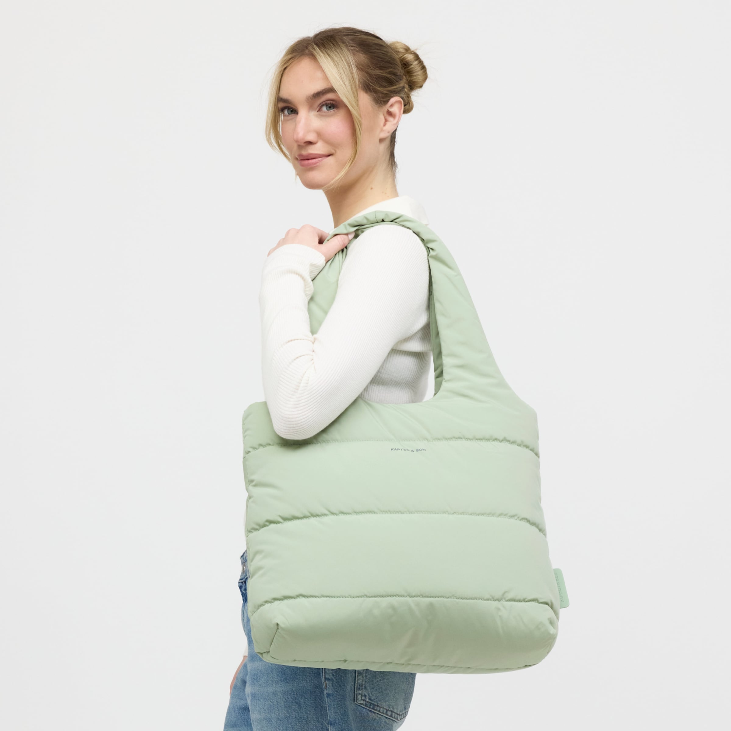 Skara Cloud Shopper Soft Green