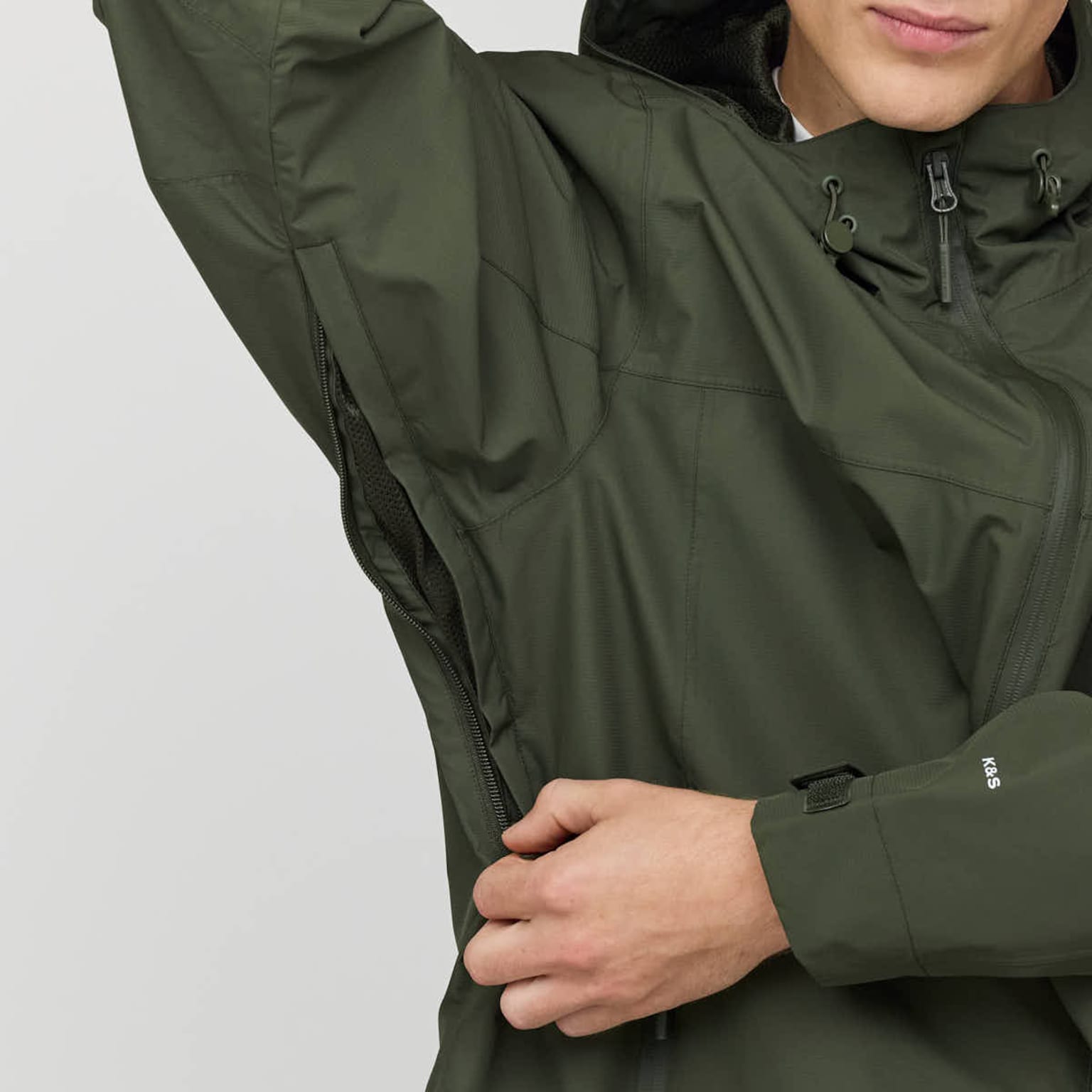 Heavy Rain Jacket, Heavy Rain Jacket Olive, Groen, Afbeelding 6 van 9