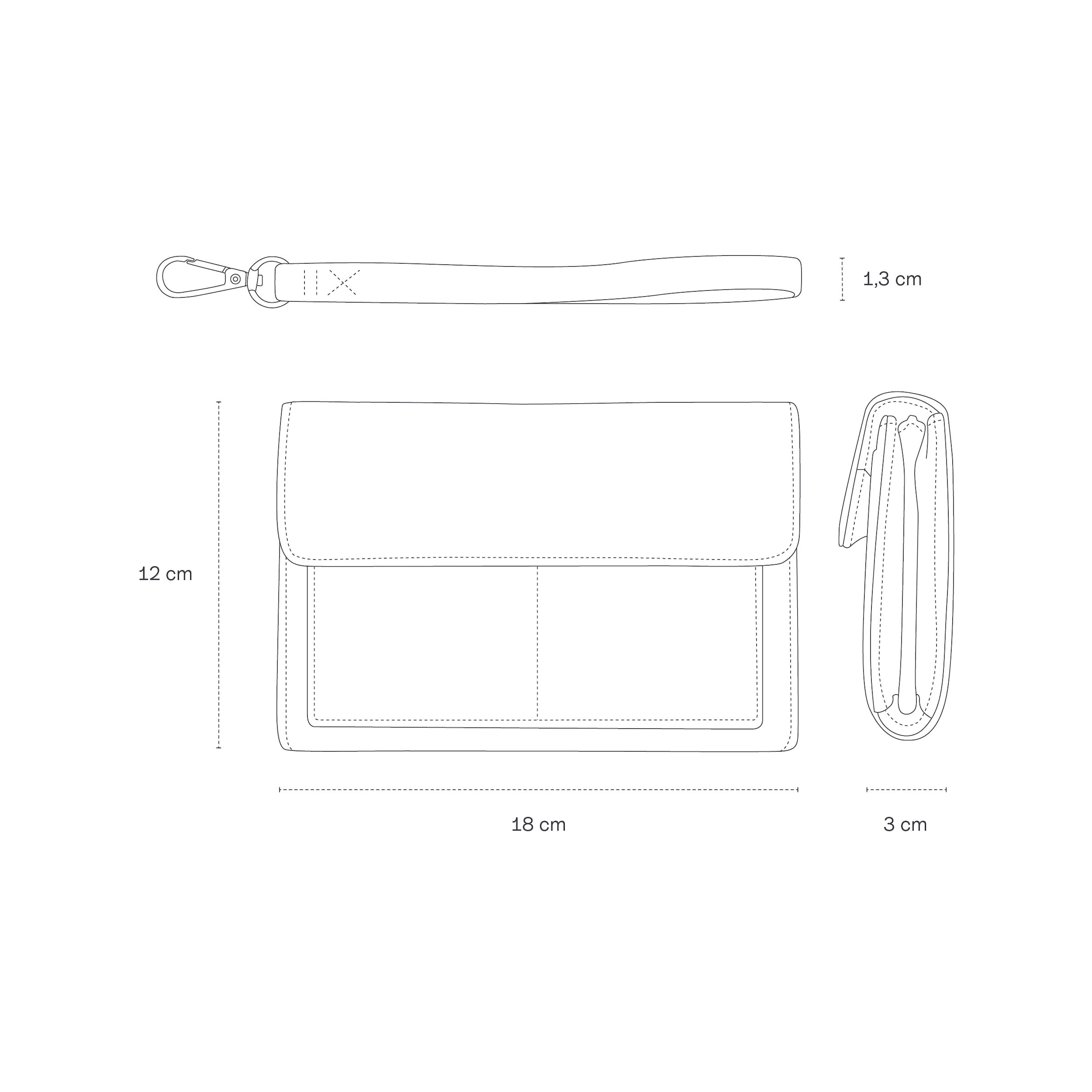 Clutch Wallet Versailles All Black