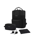 Bergen Pro Diaper, Bergen Pro Diaper Backpack Set All Black Noir