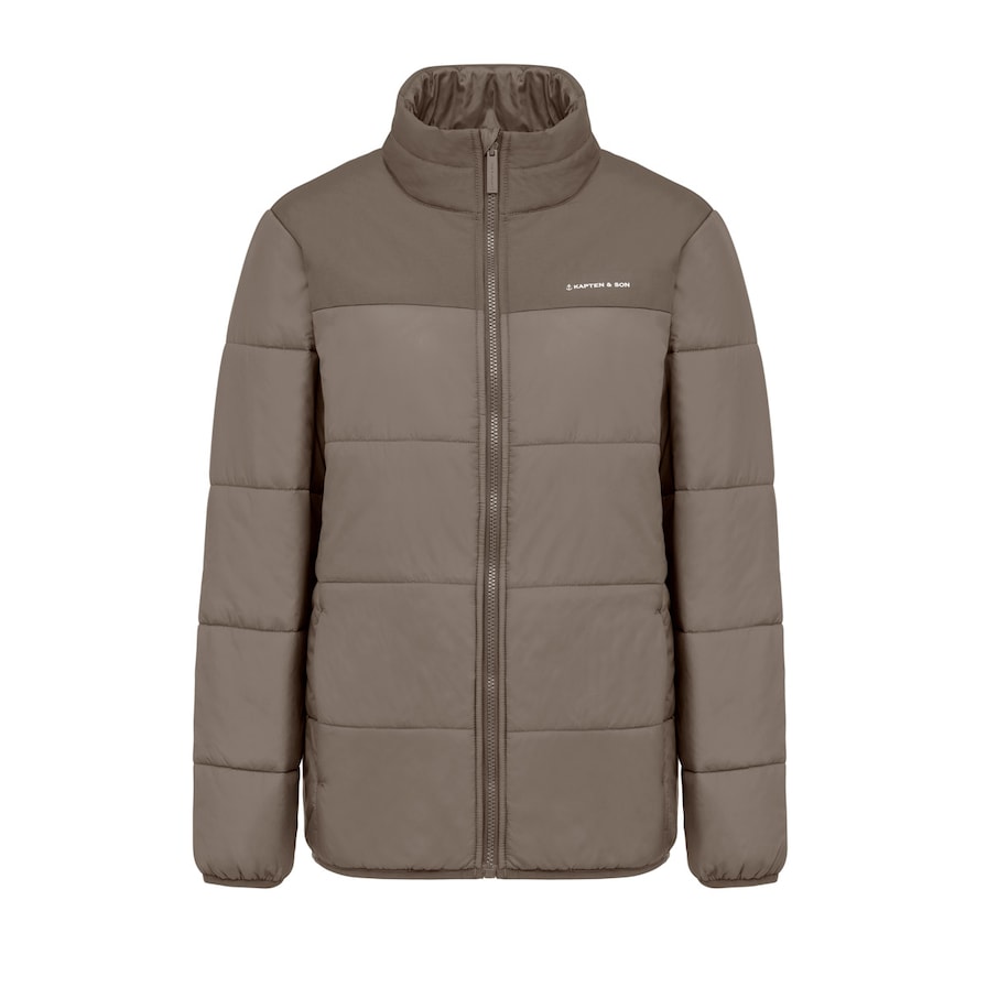 Puffer Jacket, Puffer Jacket Taupe, Taupe, Afbeelding 1 van 7