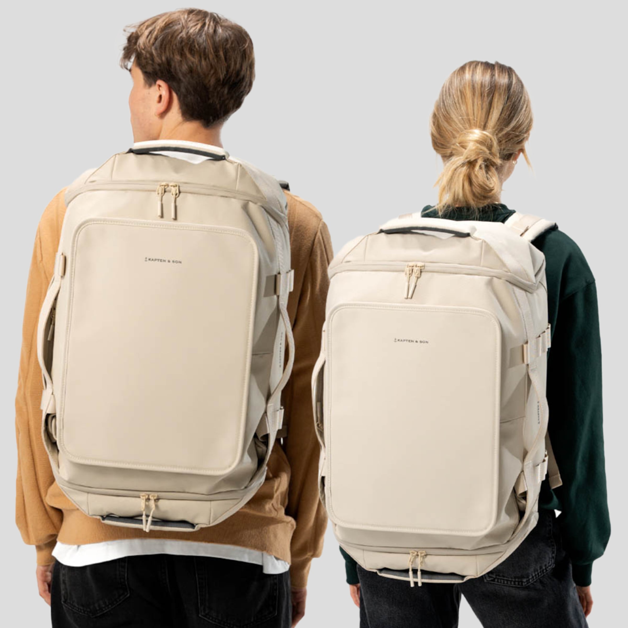 Lisbon Duffle Backpack Medium Sandstone