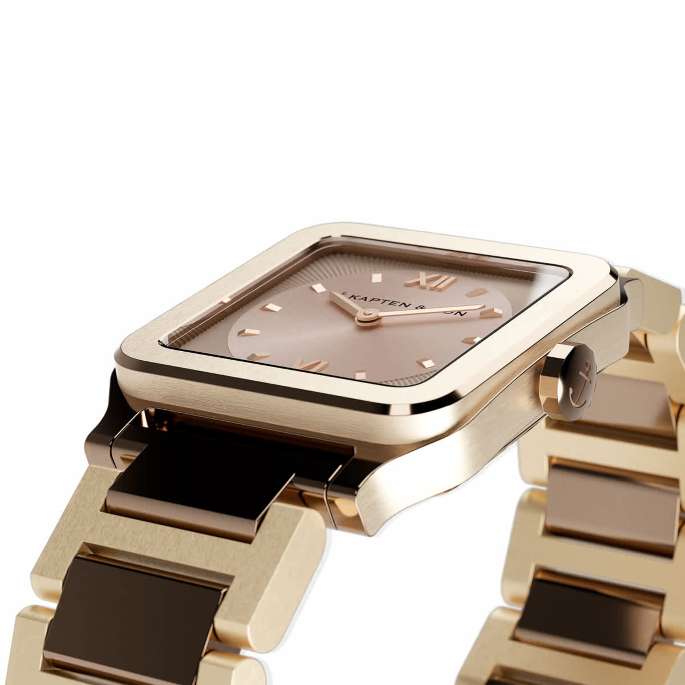 Tresor Light Gold Cream Bold Steel Montres Bijoux Kapten Son