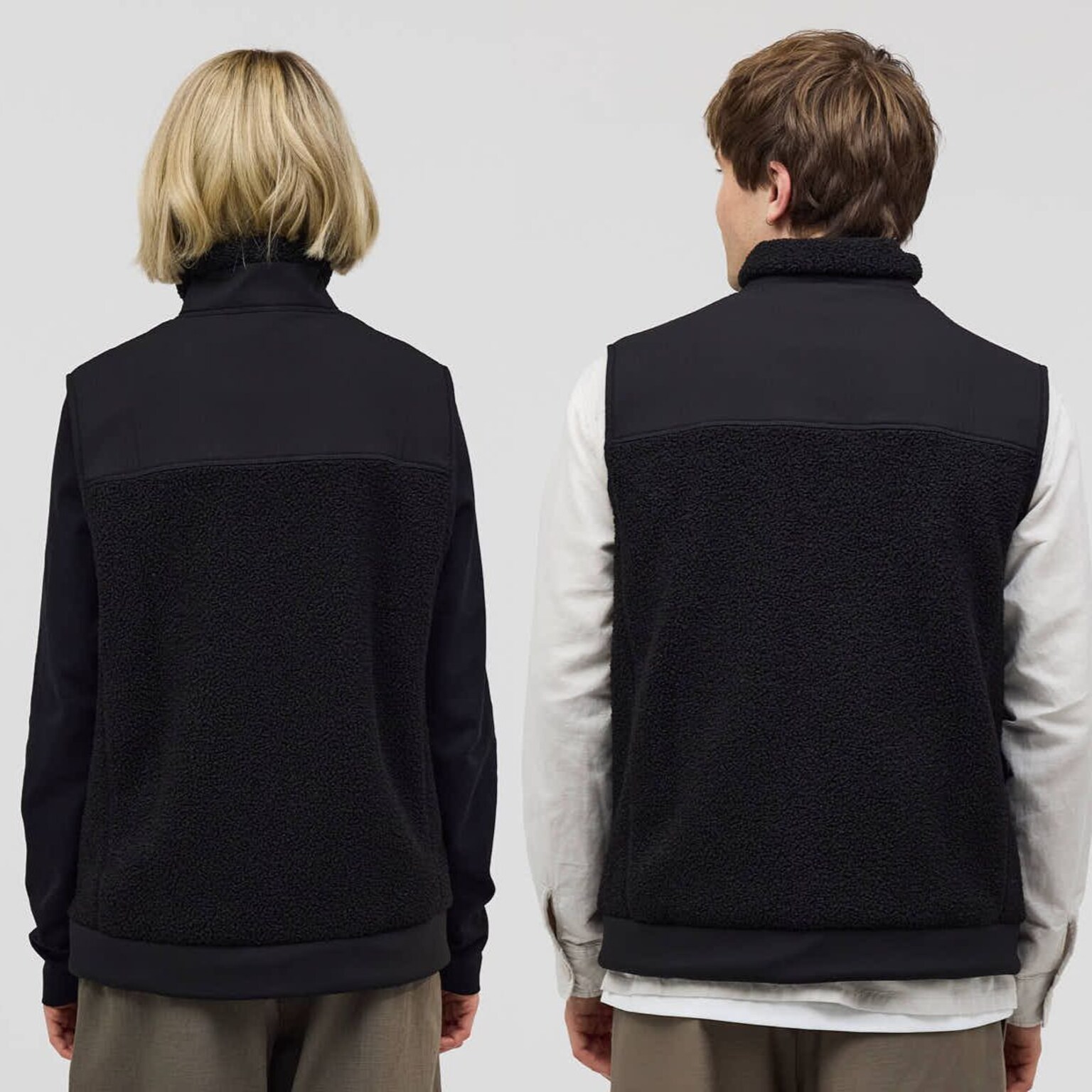 Teddy Fleece Vest, Teddy Fleece Vest All Black, Zwart, Afbeelding 5 van 8