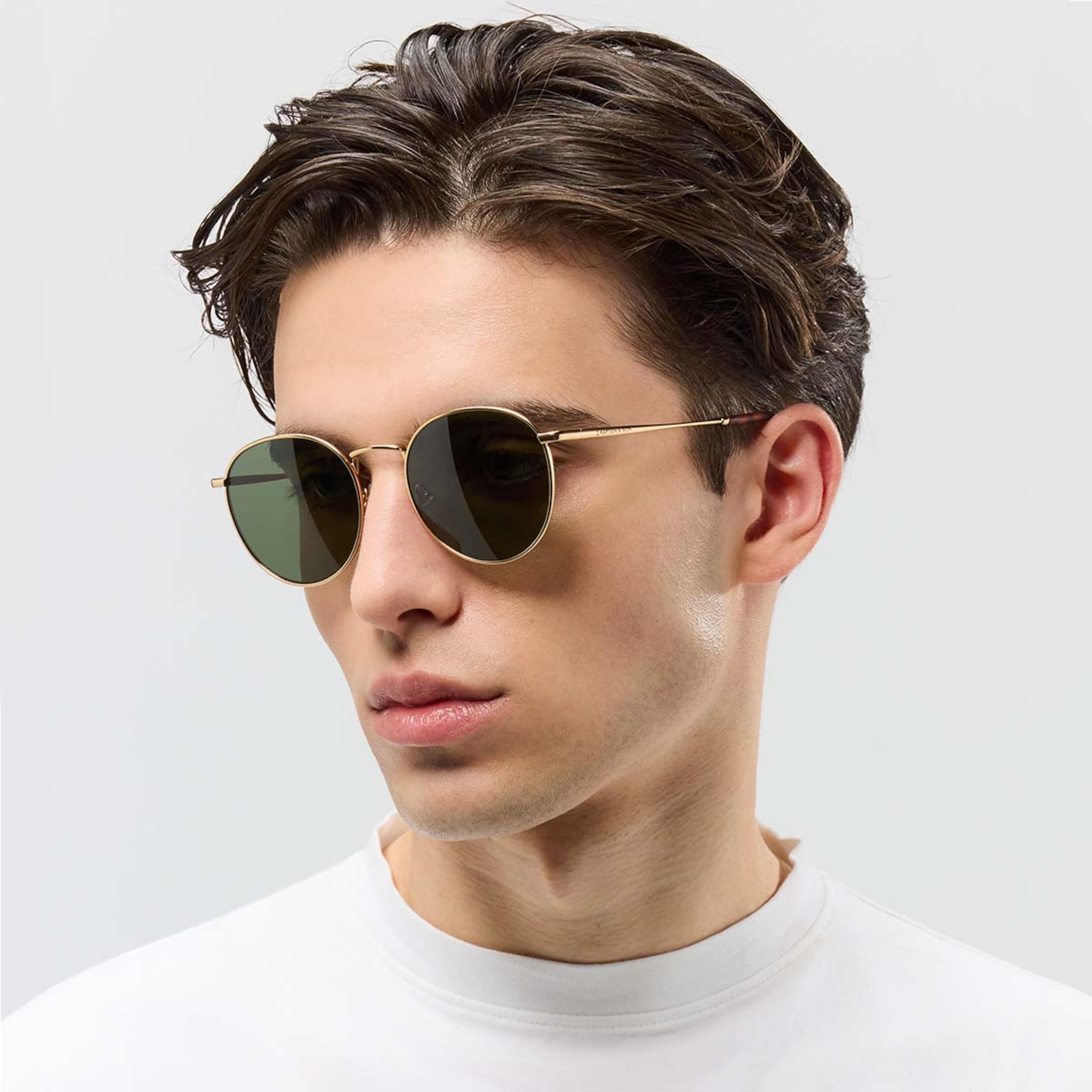 Large gold sunglasses online